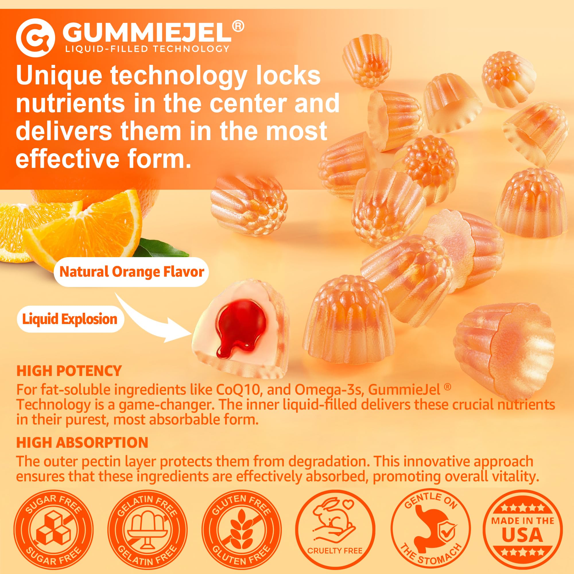 Foto 6 | Suplemento Neviss Coq10 Gummiejel 250 Mg Con Omega-3 Durante 4 Meses - Venta Internacional.