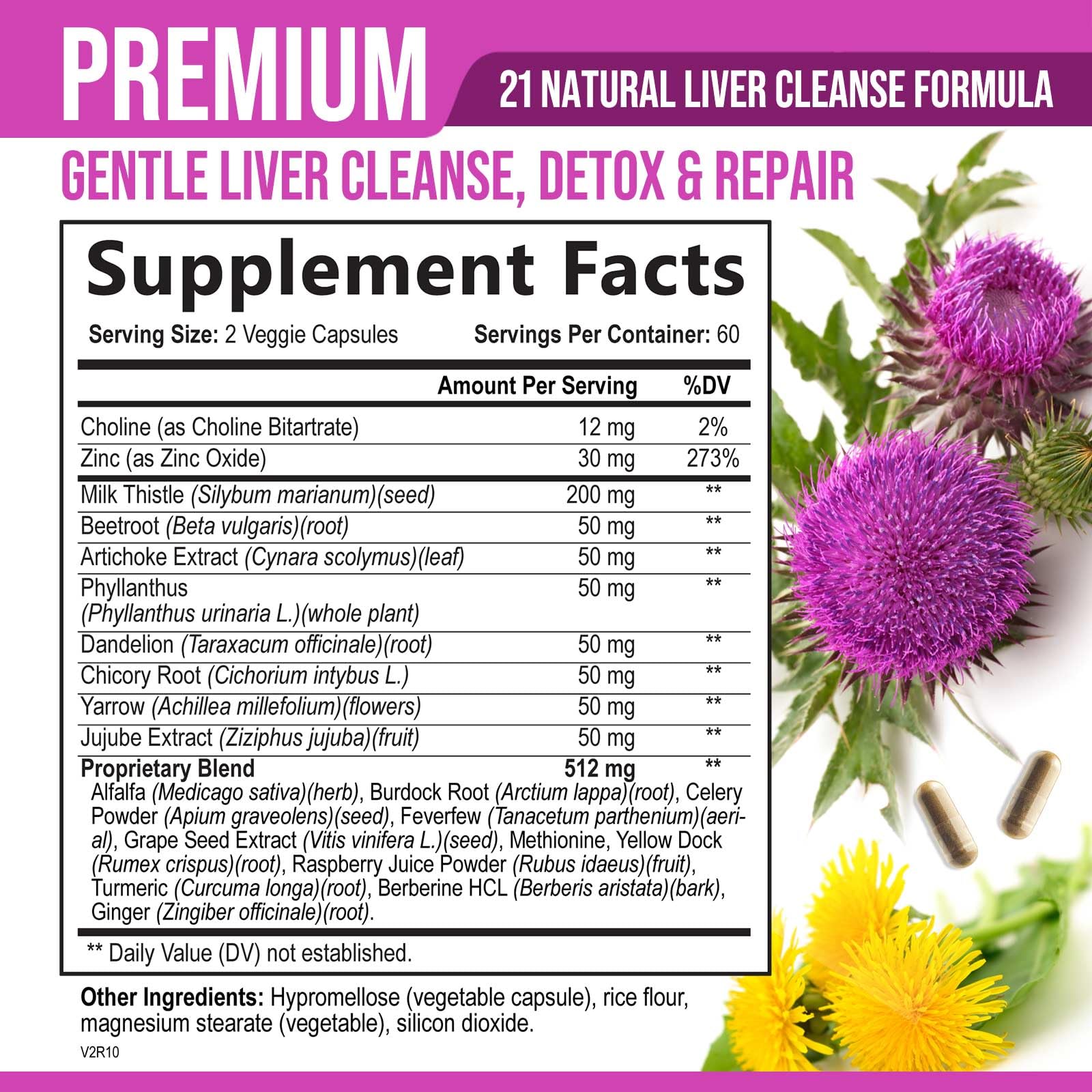Foto 3 pulgar | Suplemento Desintoxicante Y Reparador De Liver Cleanse Nature's Nutrition - Venta Internacional.