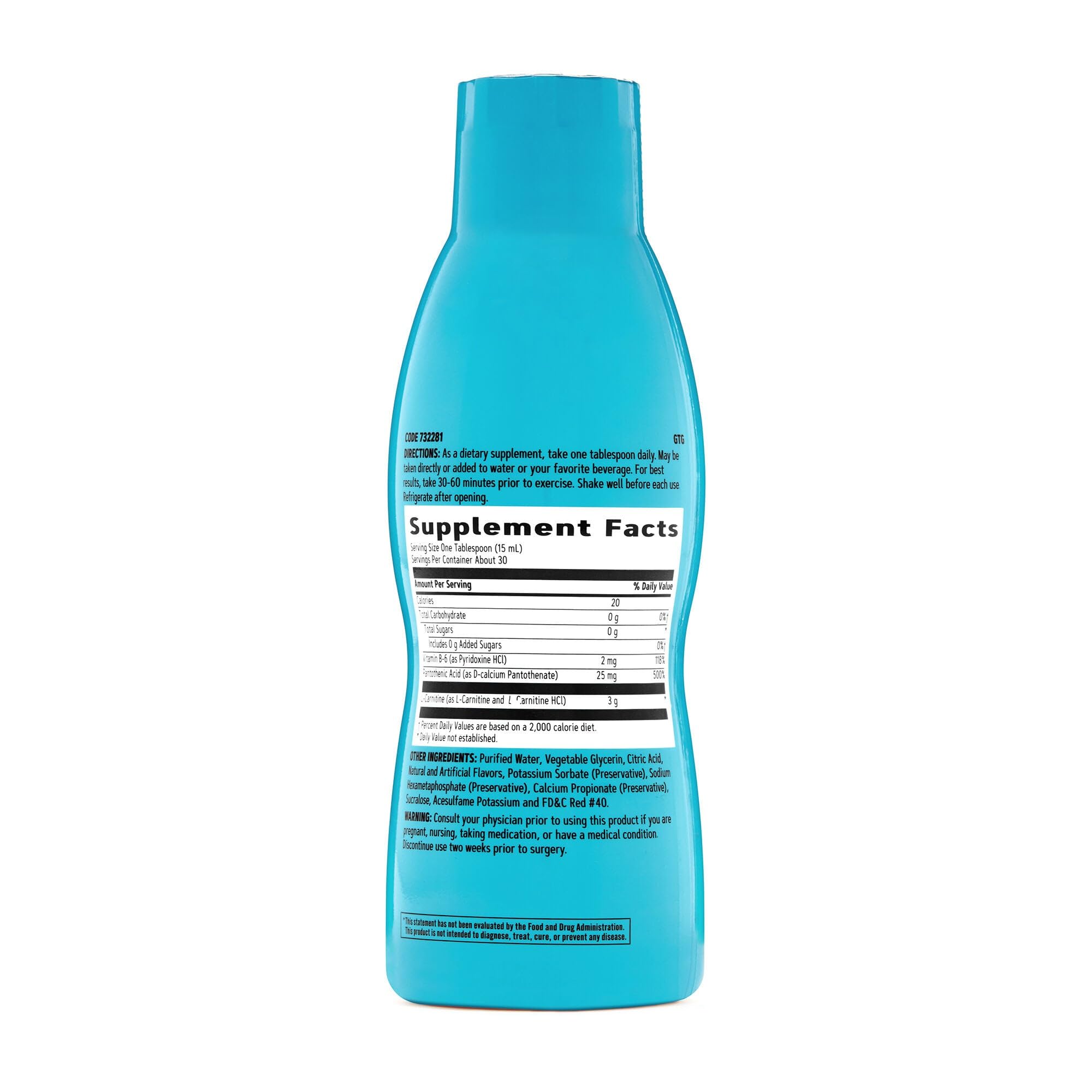 Foto 3 pulgar | Suplemento Gnc Total Lean De L-carnitina Triple Strength 480 Ml - Venta Internacional.