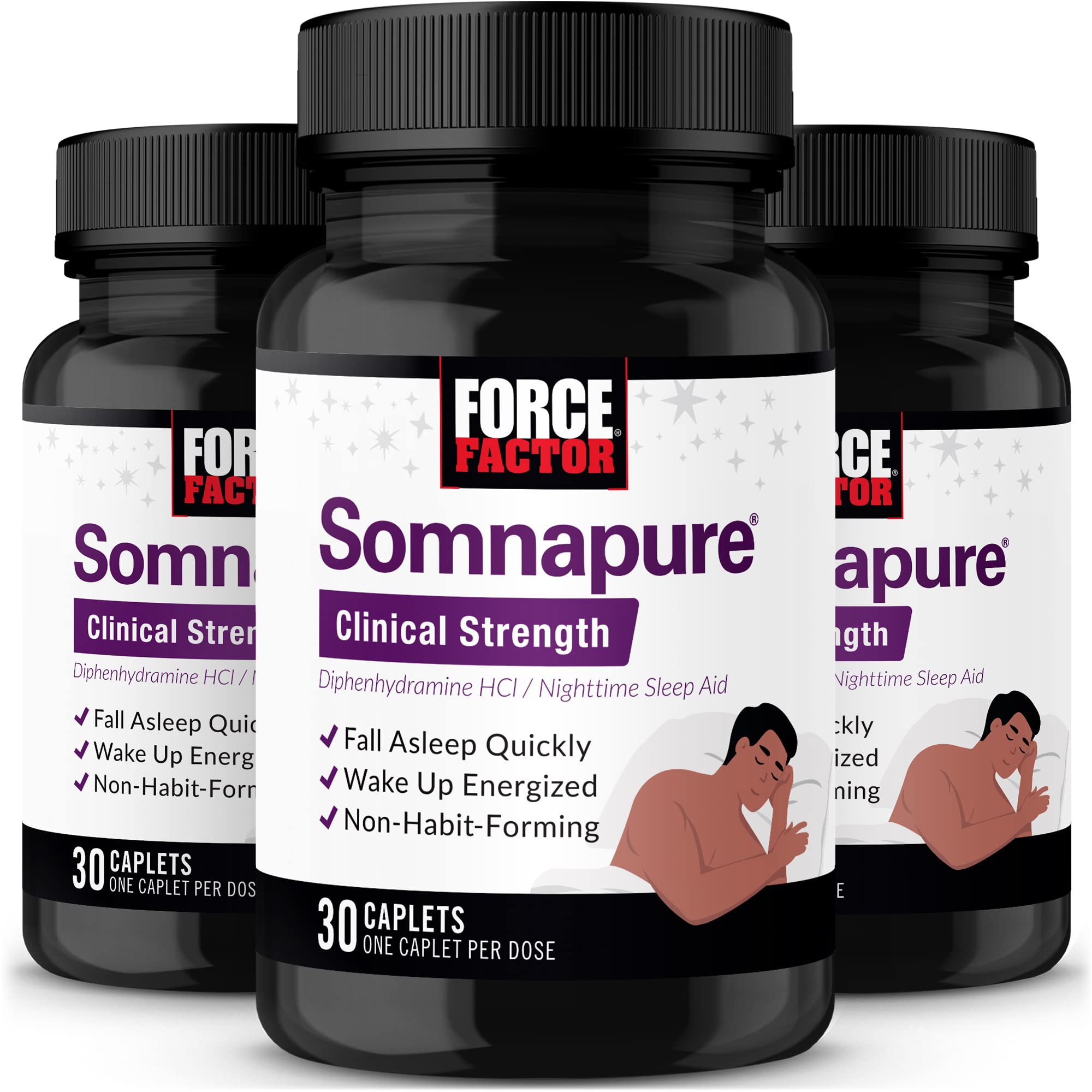 Foto 2 pulgar | Sleep Aid Force Factor Somnapure Clinical Strength 30 Quilates X 3 - Venta Internacional.