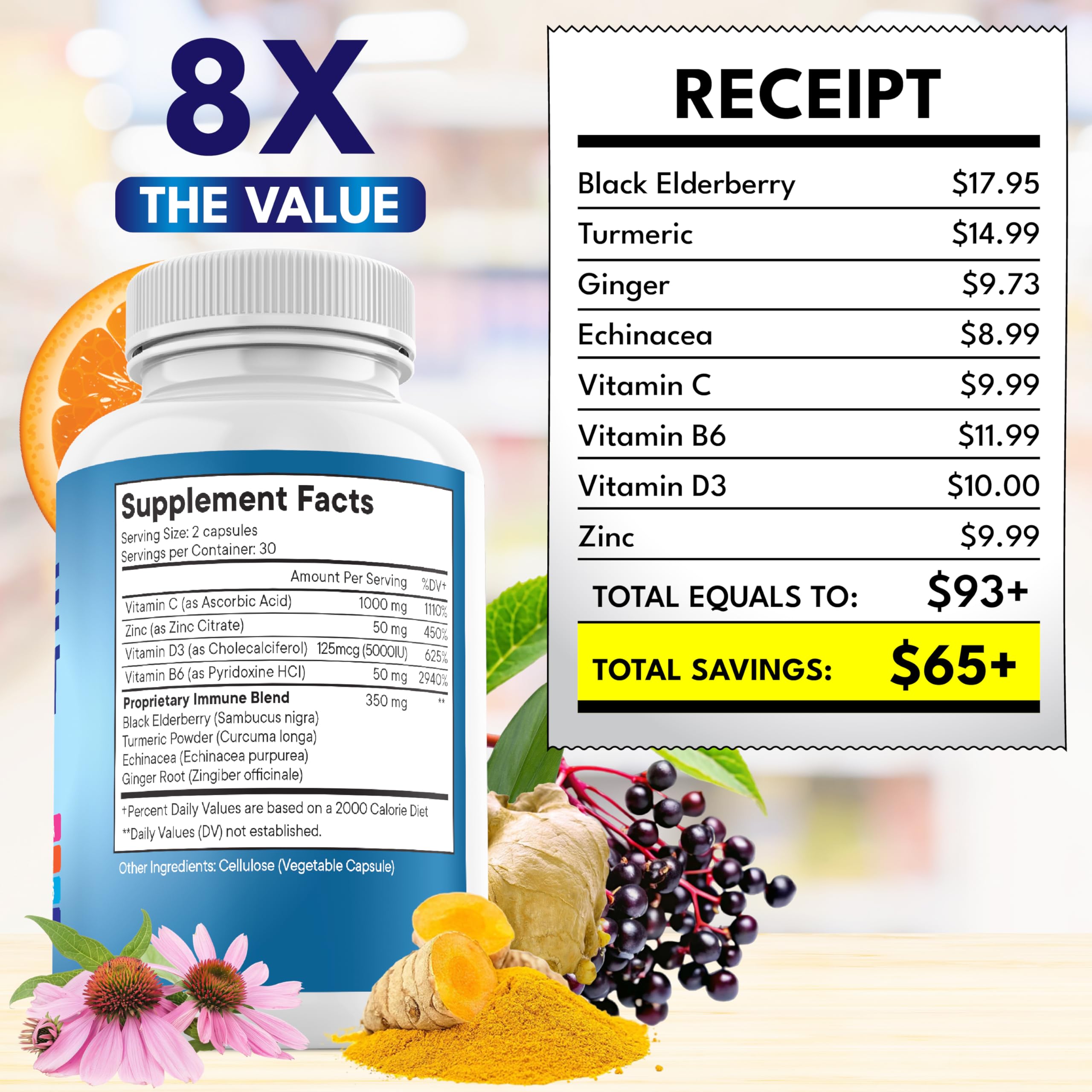 Foto 5 | Complemente El Apoyo Inmunológico 8 En 1 De New Age Con Equinácea Y Vitaminas - Venta Internacional.