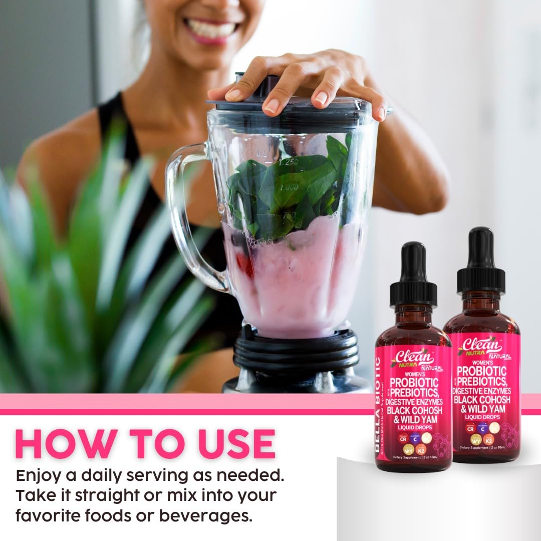 Foto 5 | Probióticos Líquidos Supplement Clean Nutra Bella Biotics Para Mujeres - Venta Internacional.