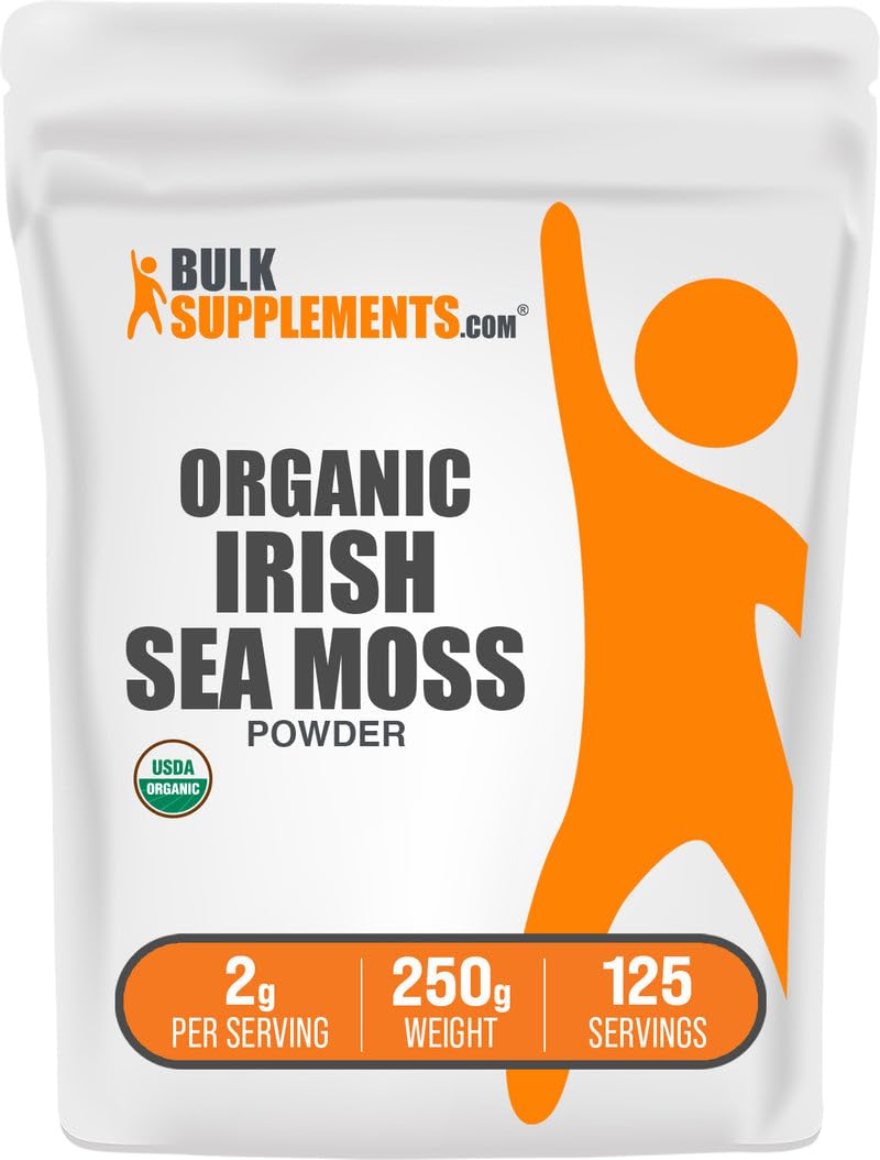 Foto 2 pulgar | Suplemento Bulksupplements.com Musgo Marino Irlandés Orgánico 250 G - Venta Internacional.