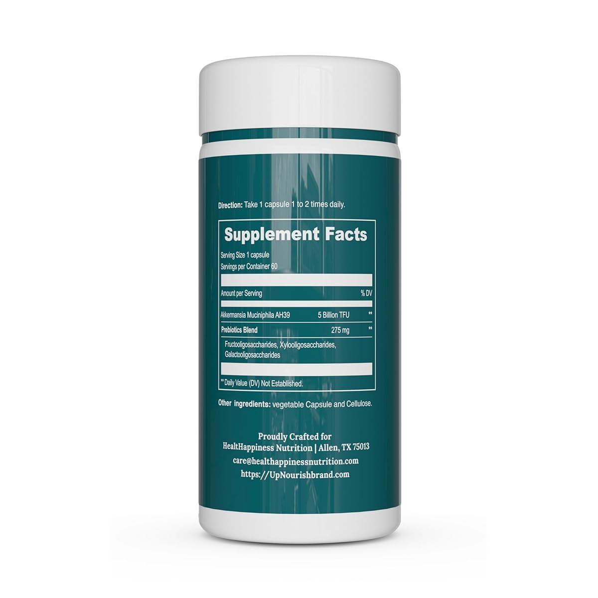Foto 6 | Suplemento Upnourish Probiotics  5 Mil Millones De Tfu Akkermansia  60 Cápsulas - Venta Internacional.