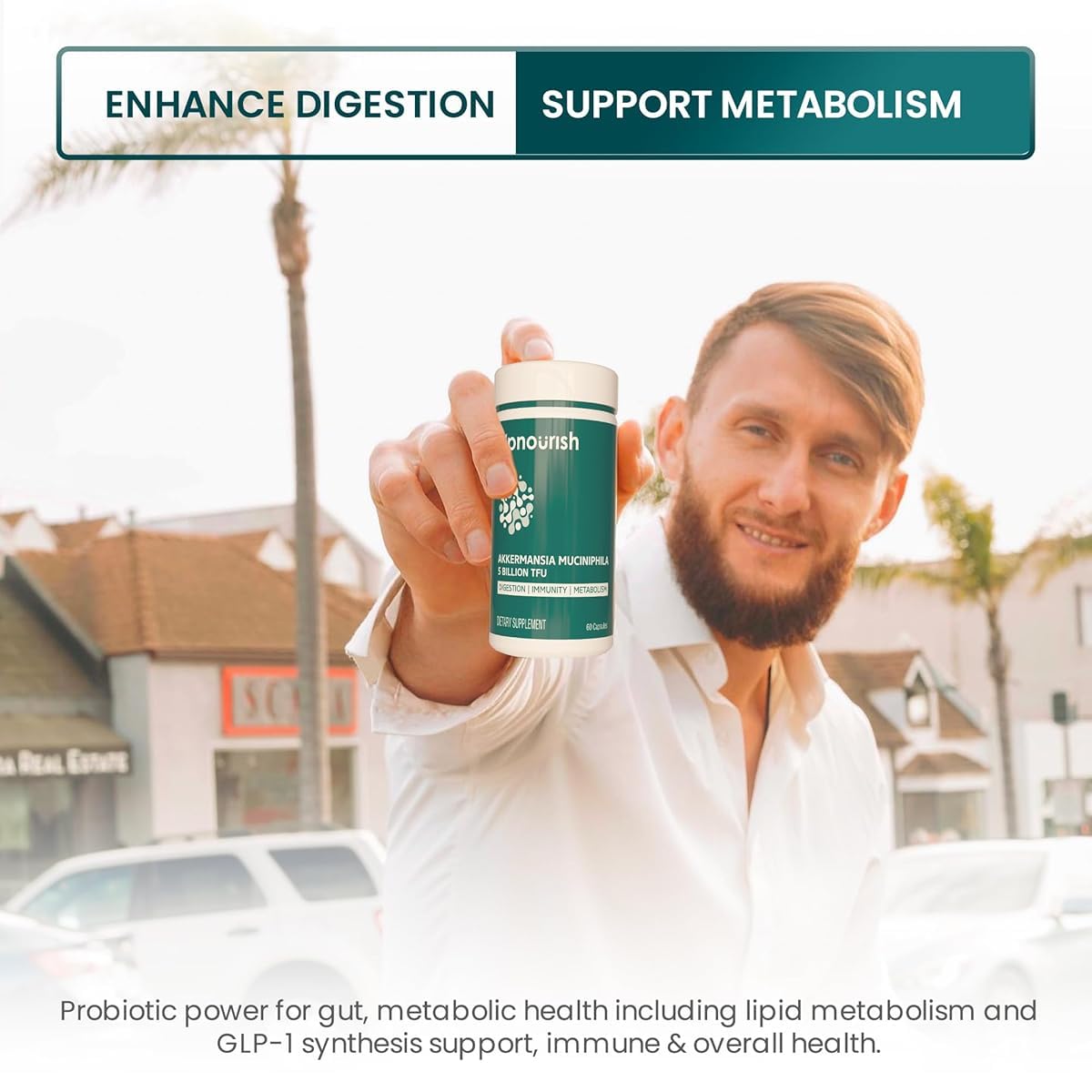 Foto 7 | Suplemento Upnourish Probiotics  5 Mil Millones De Tfu Akkermansia  60 Cápsulas - Venta Internacional.
