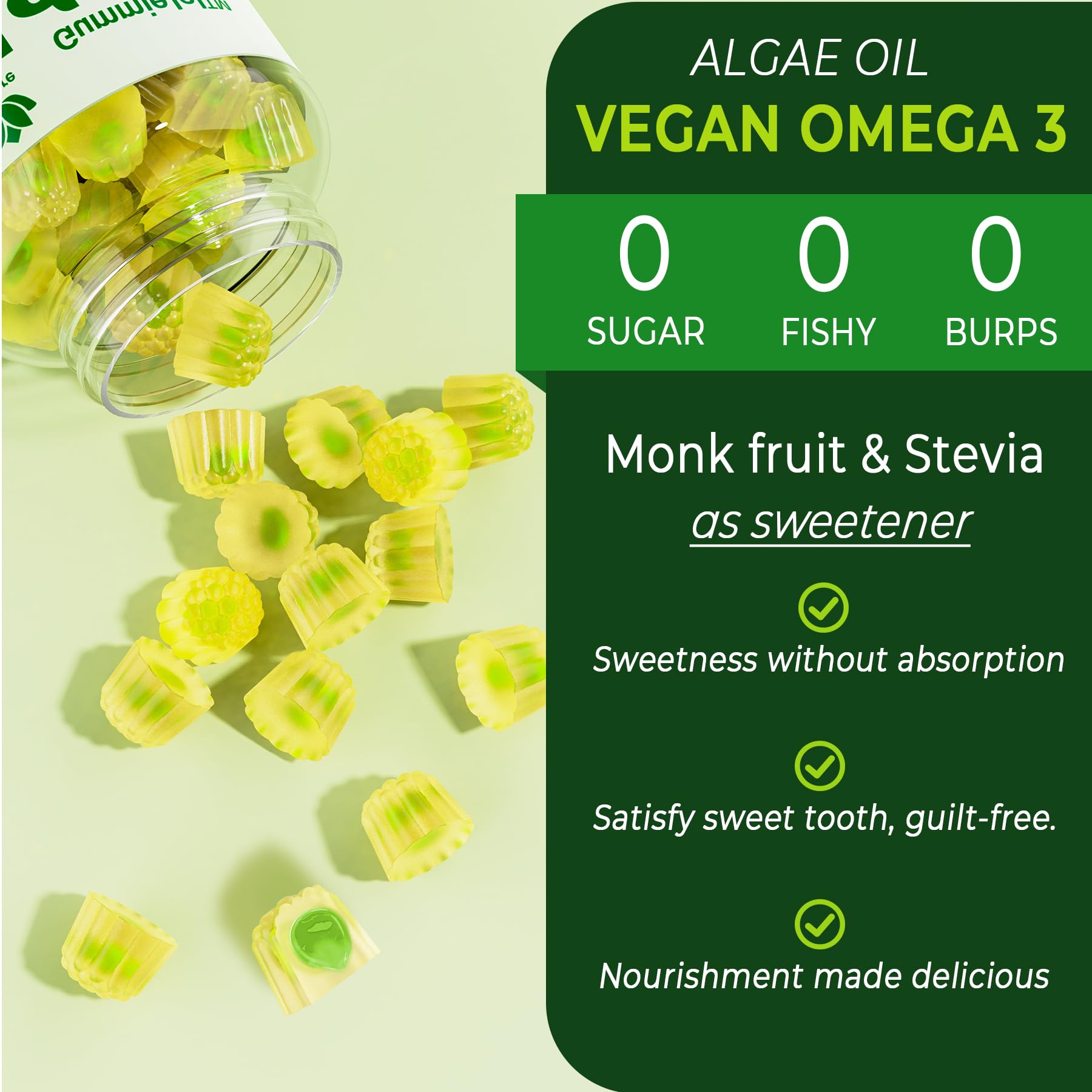 Foto 8 pulgar | Suplemento De Gomitas Lilicare Omega 3 De 2200 Mg A Partir De Aceite De Algas - Venta Internacional.