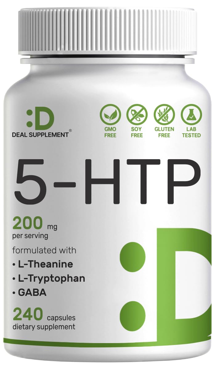 Foto 2 pulgar | Oferta De Suplementos 5-htp 200 Mg 240 Cápsulas Con L-teanina  L-tr - Venta Internacional.