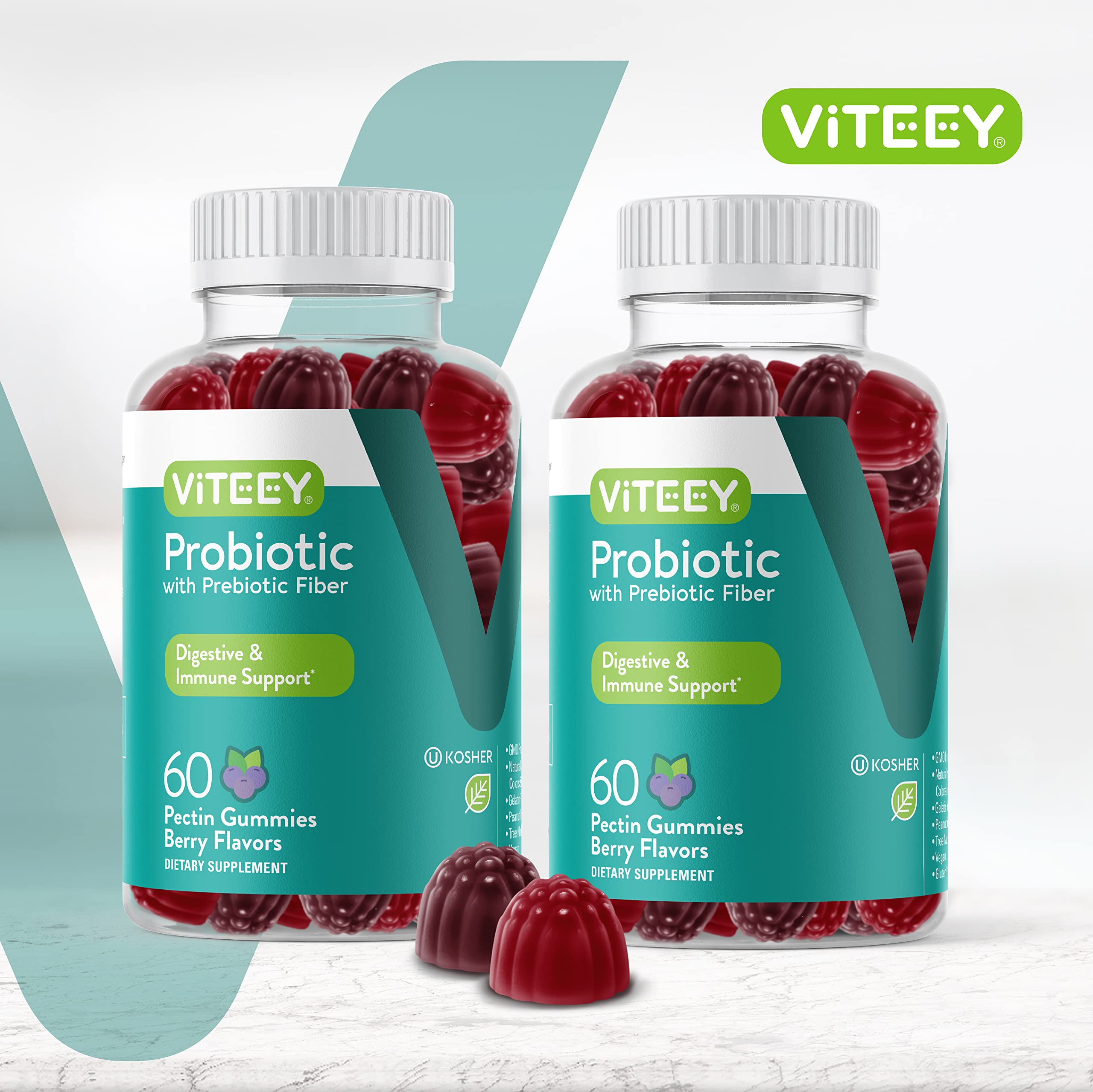 Foto 2 | Gomitas Probióticas Vitey Extra Strength  2 Mil Millones De Ufc  120 Unidades - Venta Internacional.