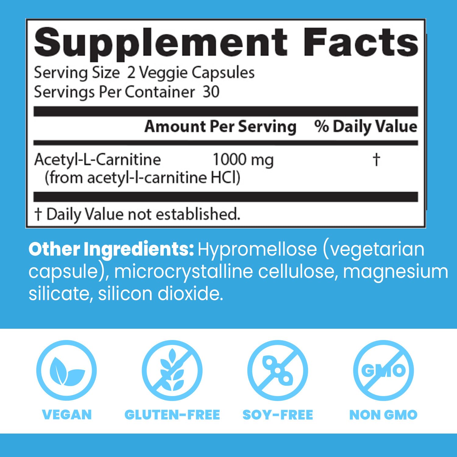 Foto 3 pulgar | 60 Cápsulas Vegetarianas De Acetil-l-carnitina Supplement Doctor's Best - Venta Internacional.
