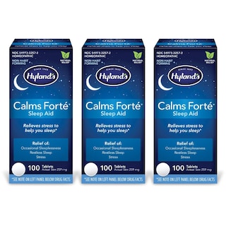 Foto 1 | Tabletas Para Dormir Hyland's Calms Forte' 100 Tabletas X 3 - Venta Internacional.