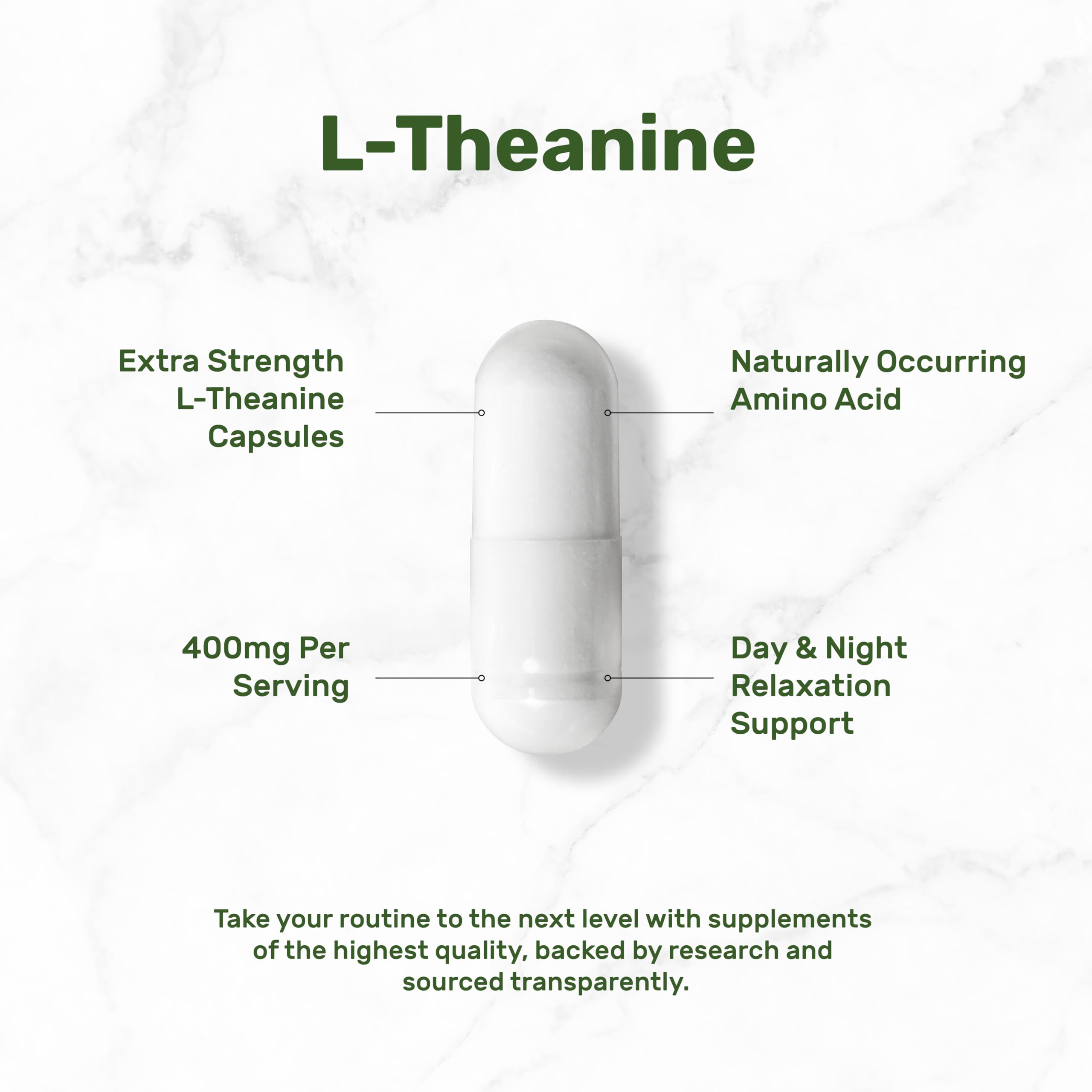 Foto 3 | Oferta De Suplementos: L-teanina  400 Mg  400 Cápsulas - Venta Internacional.