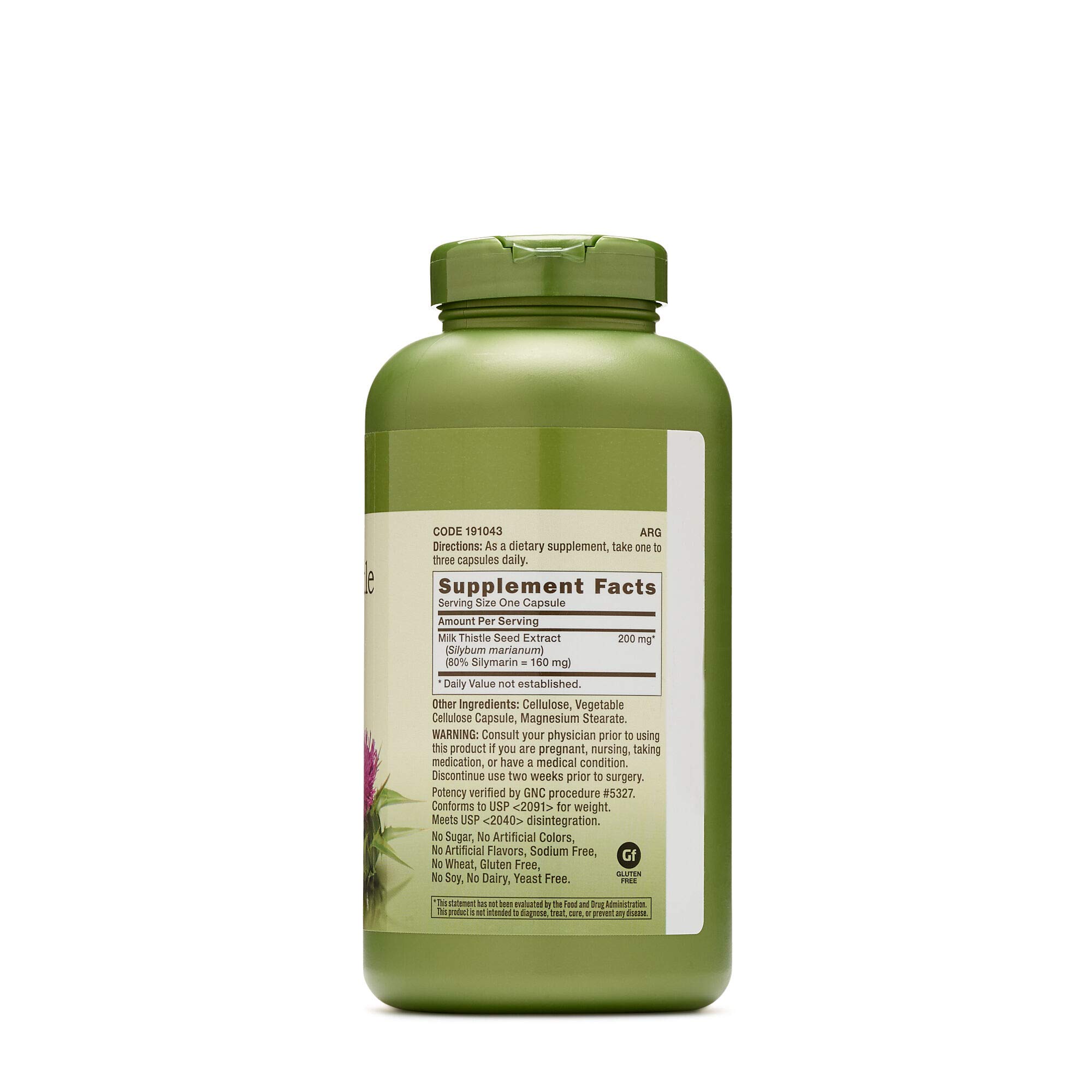 Foto 2 | Suplemento Gnc Herbal Plus Milk Thistle 200 Mg Para Hígado 100 - Venta Internacional.