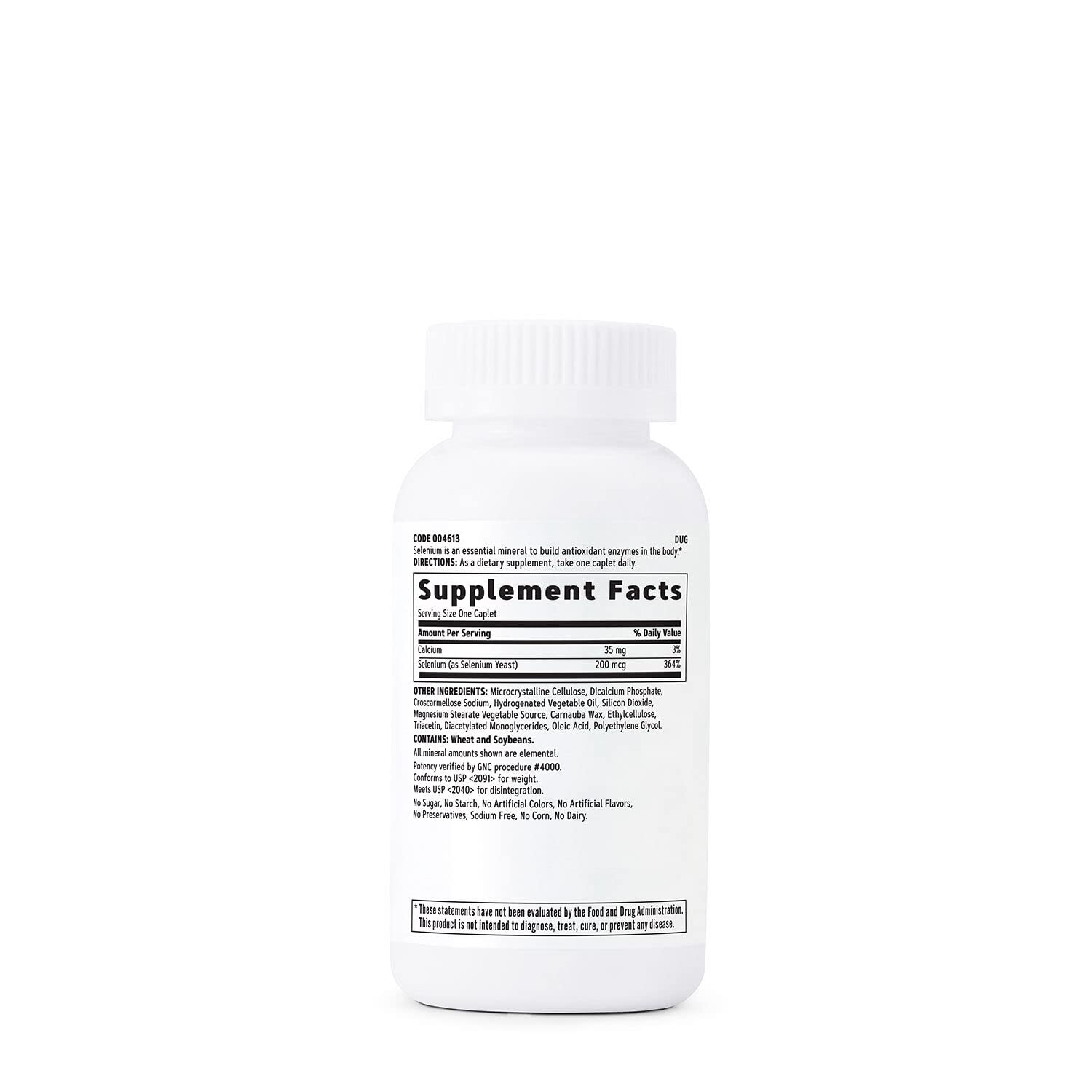 Foto 2 | Suplemento De Selenio Gnc  200 Mcg  Mineral Esencial  200 Tabletas - Venta Internacional.