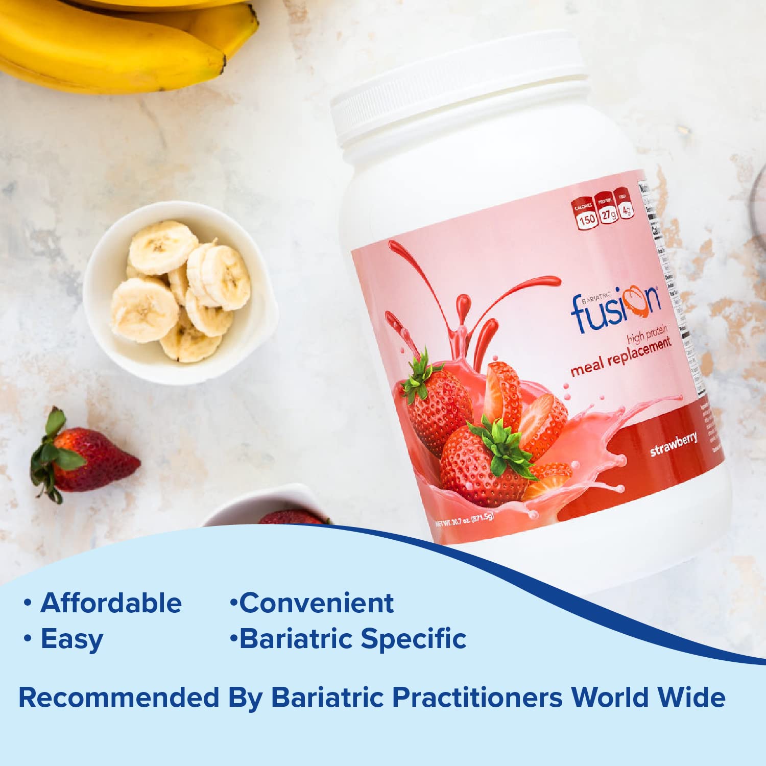 Foto 3 | Proteína En Polvo Sustitutiva De Comidas Bariatric Fusion Strawberry - Venta Internacional.