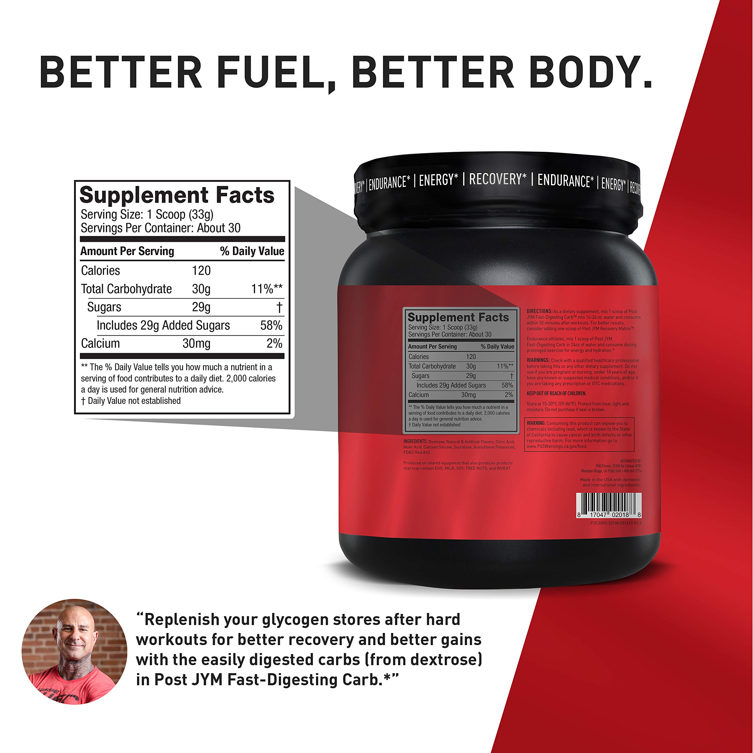 Foto 2 | Suplemento Jym Supplement Science Post Jym Fast Carbs Rainbow - Venta Internacional.