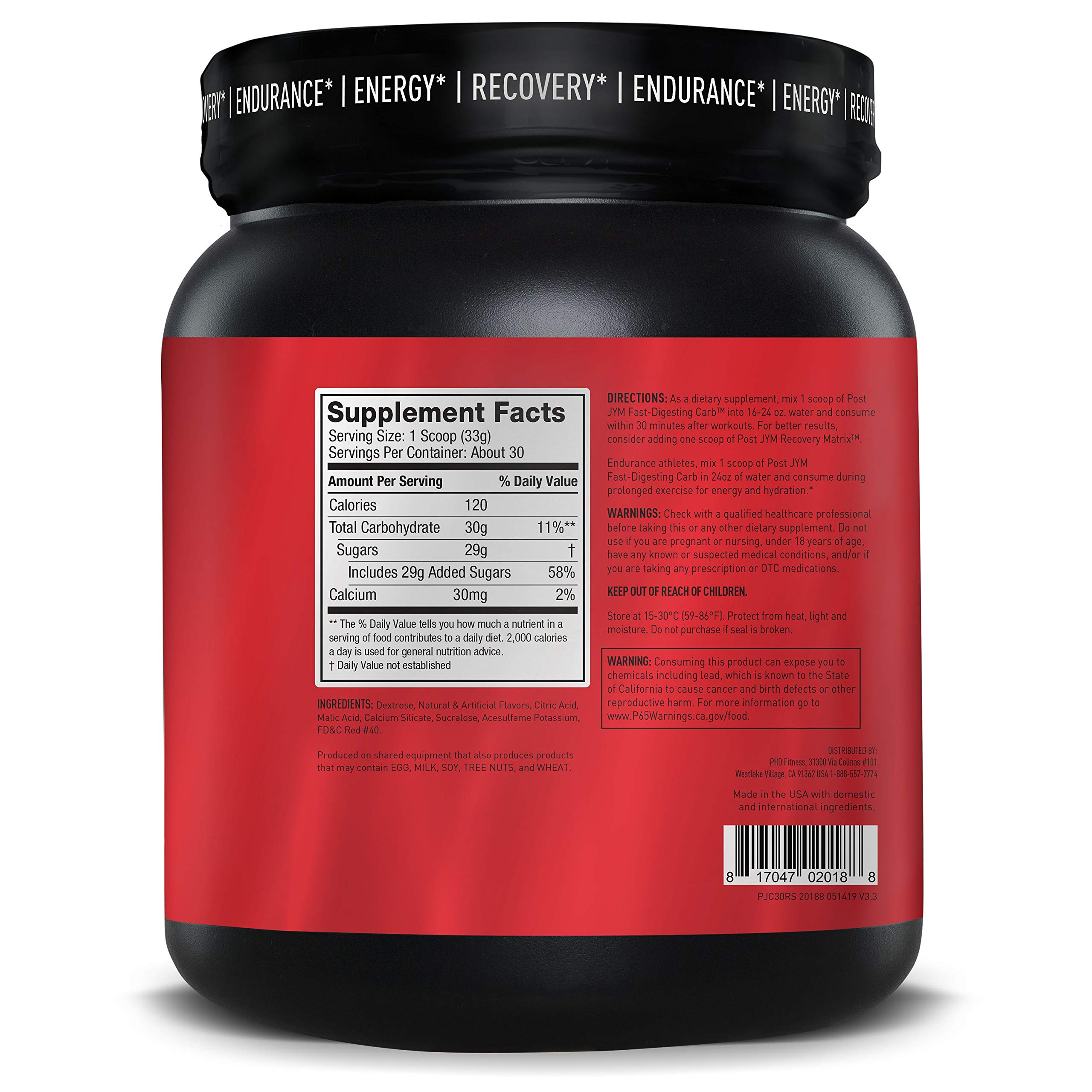 Foto 7 pulgar | Suplemento Jym Supplement Science Post Jym Fast Carbs Rainbow - Venta Internacional.