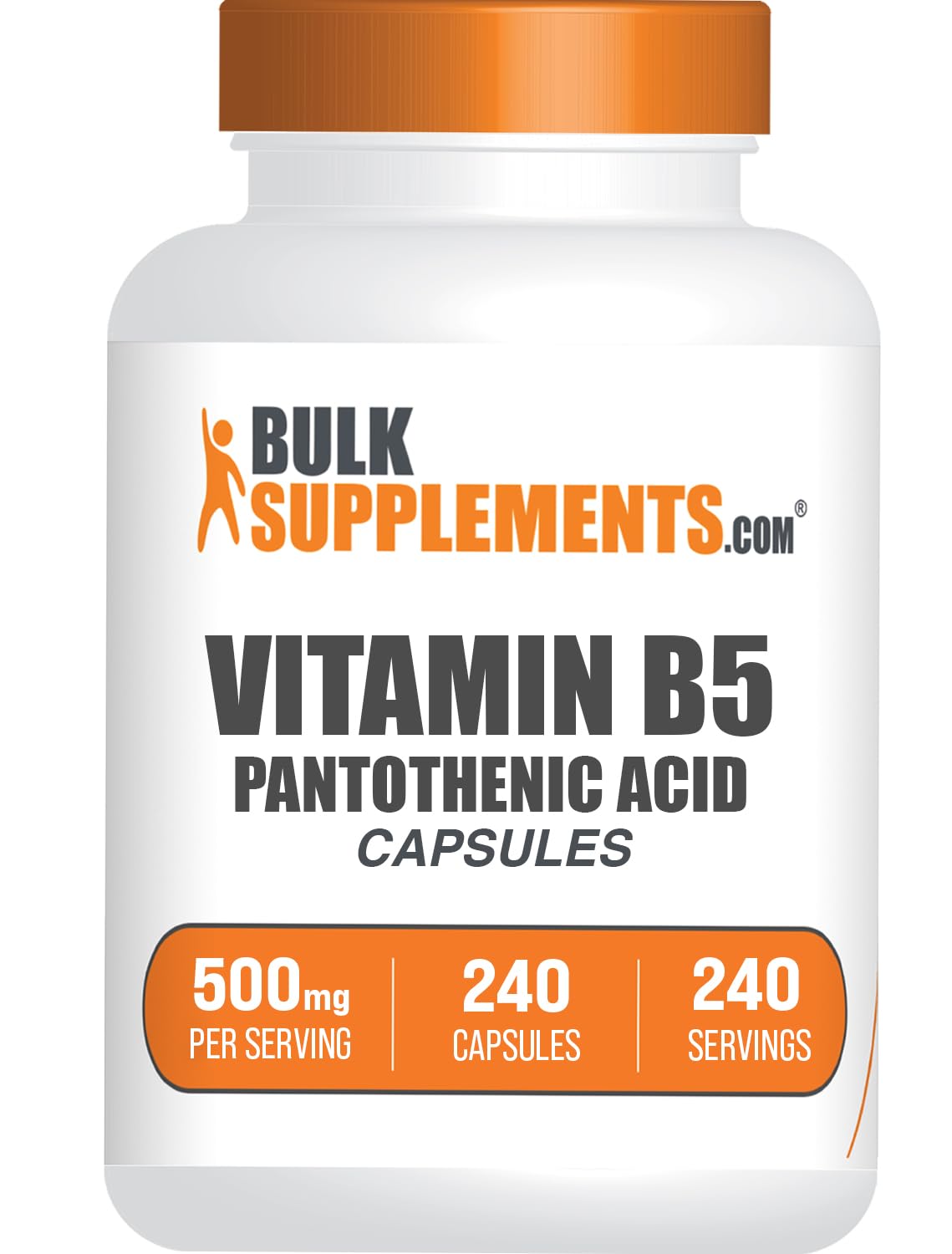 Foto 2 pulgar | Suplemento Bulksupplements.com Vitamina B5 Ácido Pantoténico 500 Mg - Venta Internacional.
