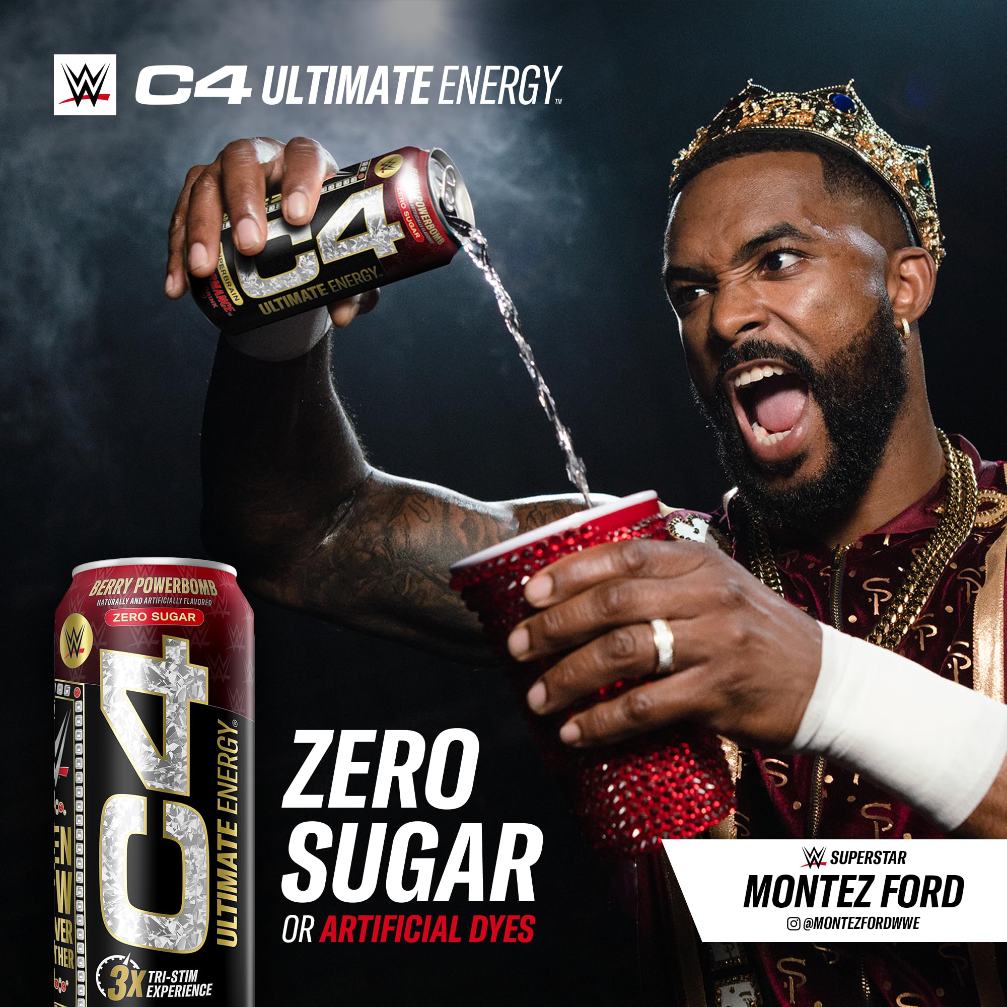 Foto 5 pulgar | Bebida Energética Cellucor C4 Ultimate X Wwe Sin Azúcar 473 Ml X12 - Venta Internacional.