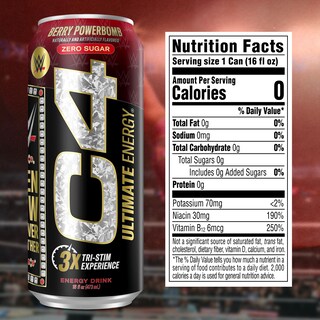 Foto 6 | Bebida Energética Cellucor C4 Ultimate X Wwe Sin Azúcar 473 Ml X12 - Venta Internacional.