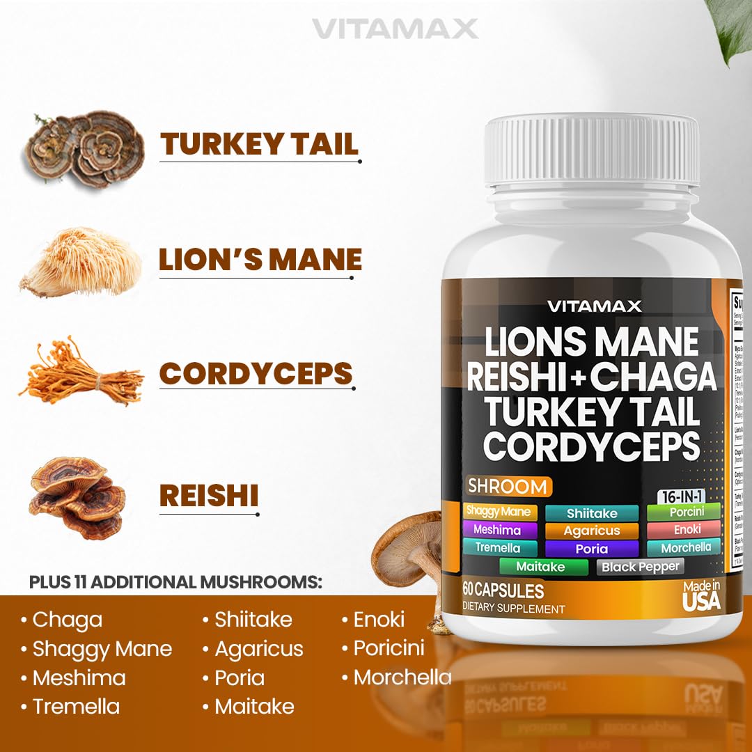 Foto 3 pulgar | Suplemento Vitamax Mycoboost Focus & Energy Con Hongos - Venta Internacional.
