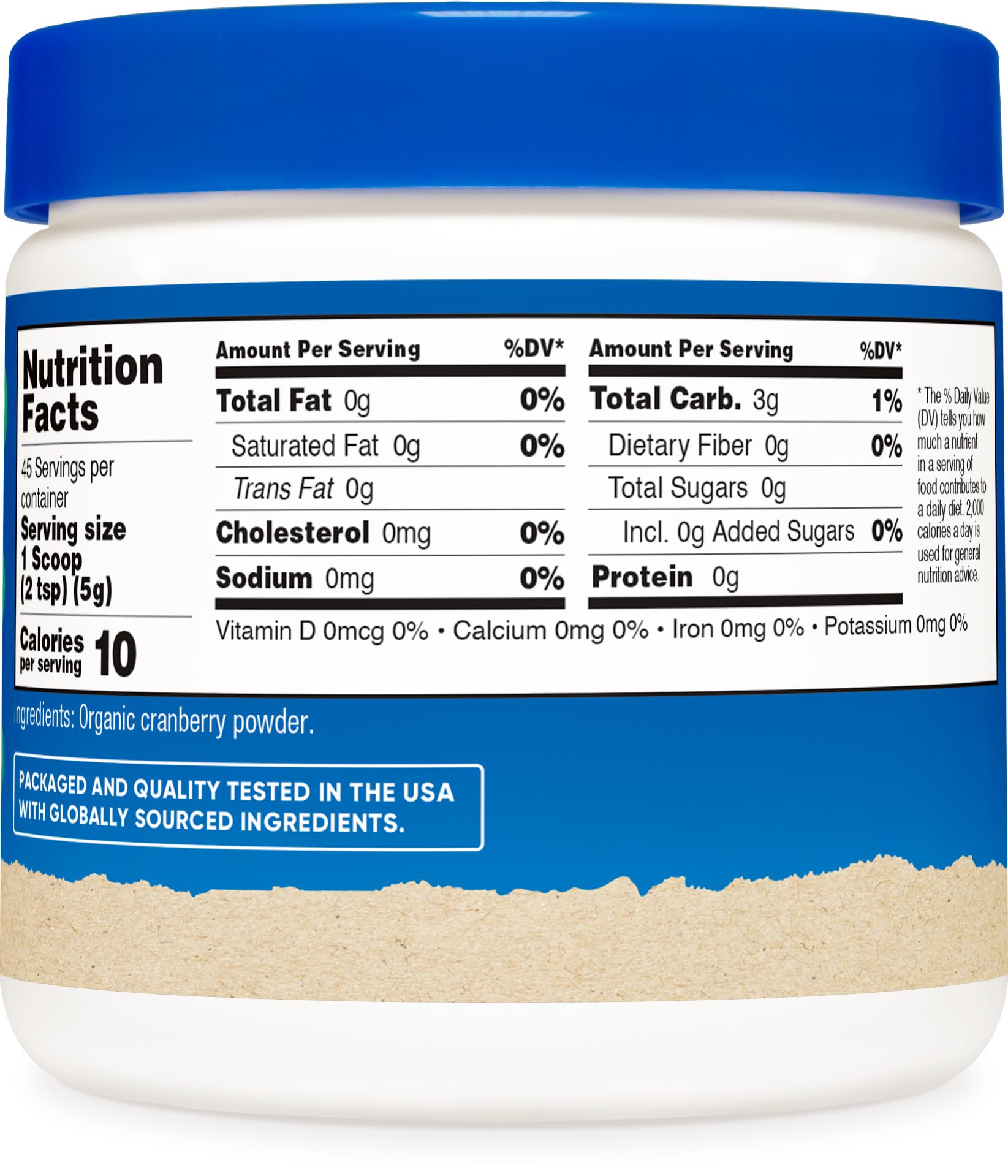 Foto 6 pulgar | Suplemento Nutricost De Arándano Orgánico En Polvo  240 Ml  5 G/porción - Venta Internacional.