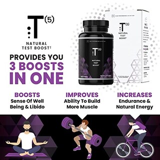 Foto 3 | Potenciador De Optimización De Testosterona Hpn T (5) 81 Cápsulas - Venta Internacional.
