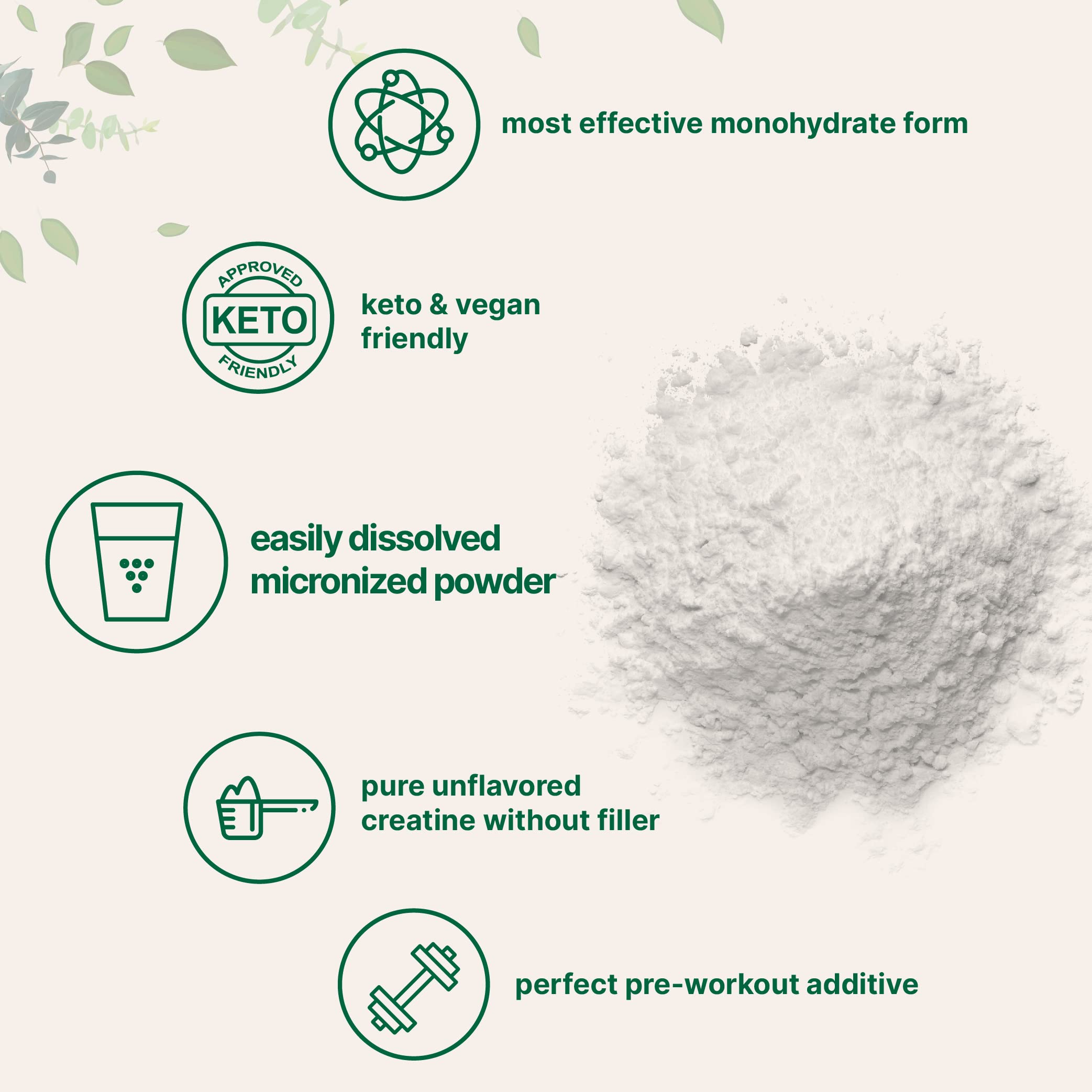 Foto 3 | Microingredientes De Monohidrato De Creatina En Polvo  500 G - Venta Internacional.