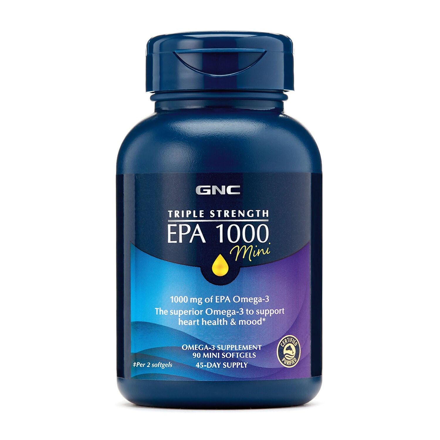 Foto 1 | Suplemento De Aceite De Pescado Gnc De Triple Concentración Epa 1000 Mini 45 Serv - Venta Internacional.