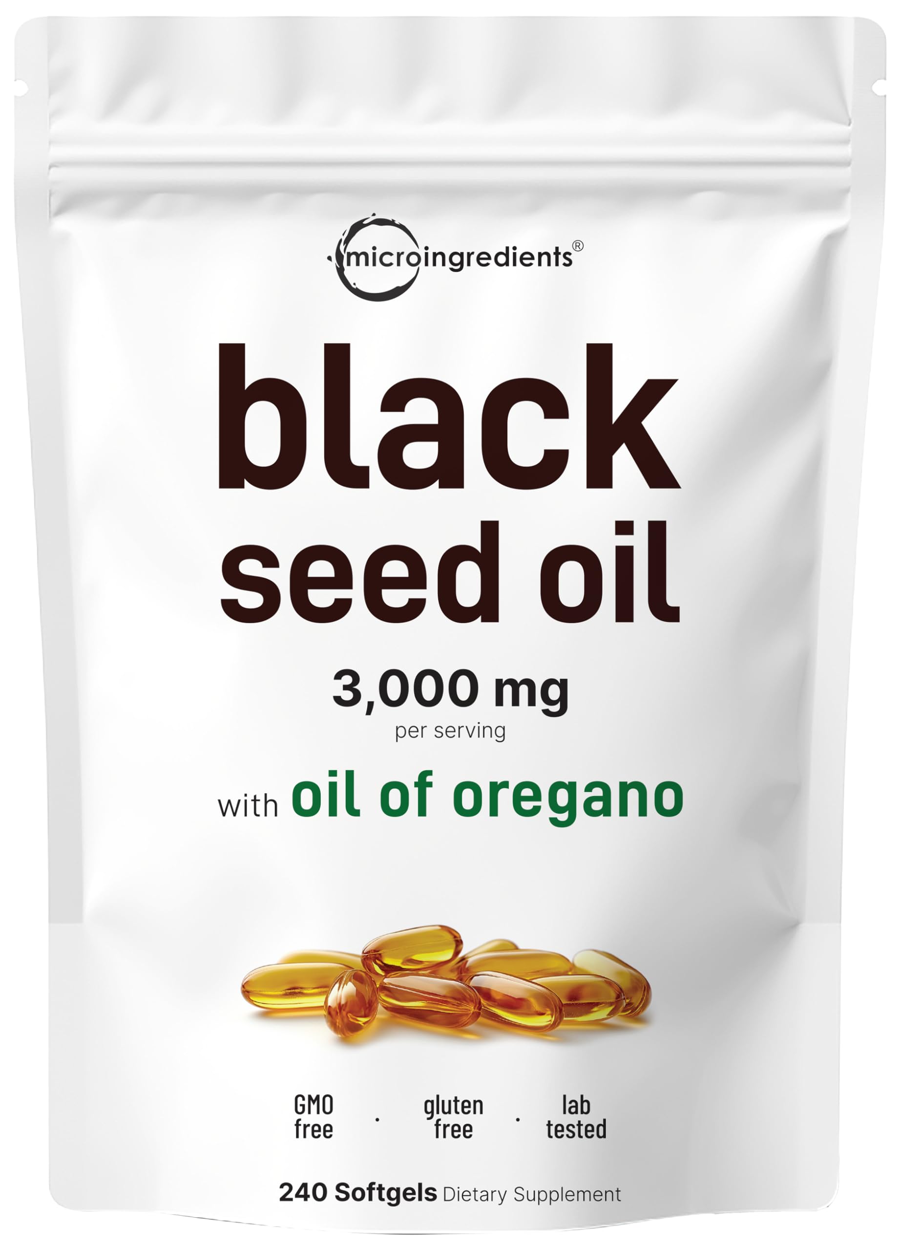 Foto 2 pulgar | Suplemento De Microingredientes: Aceite De Semilla Negra  3000 Mg  240 Cápsulas Blandas - Venta Internacional.