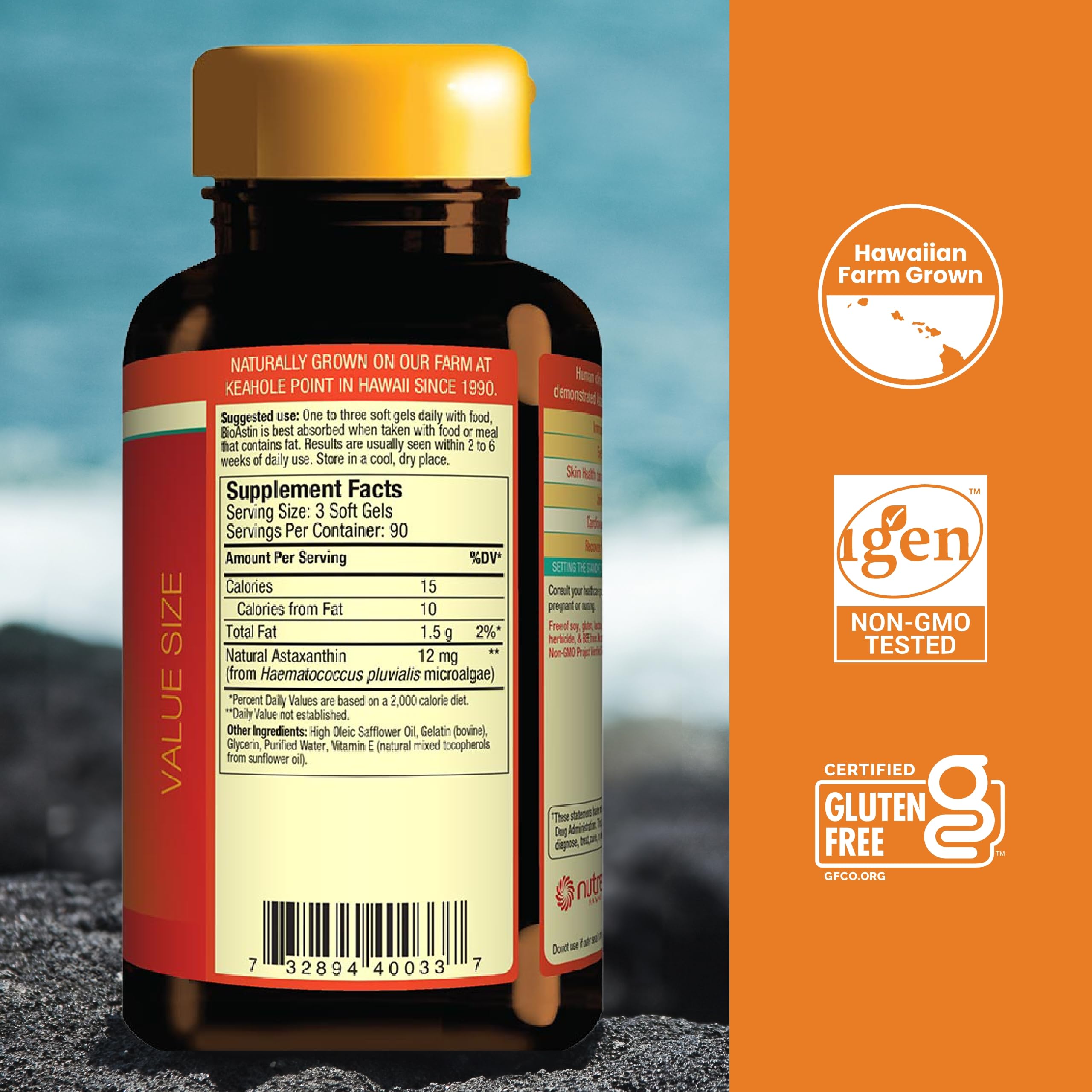 Foto 3 pulgar | Suplemento Nutrex Hawaii Bioastin De Astaxantina Hawaiana De 4 Mg - Venta Internacional.