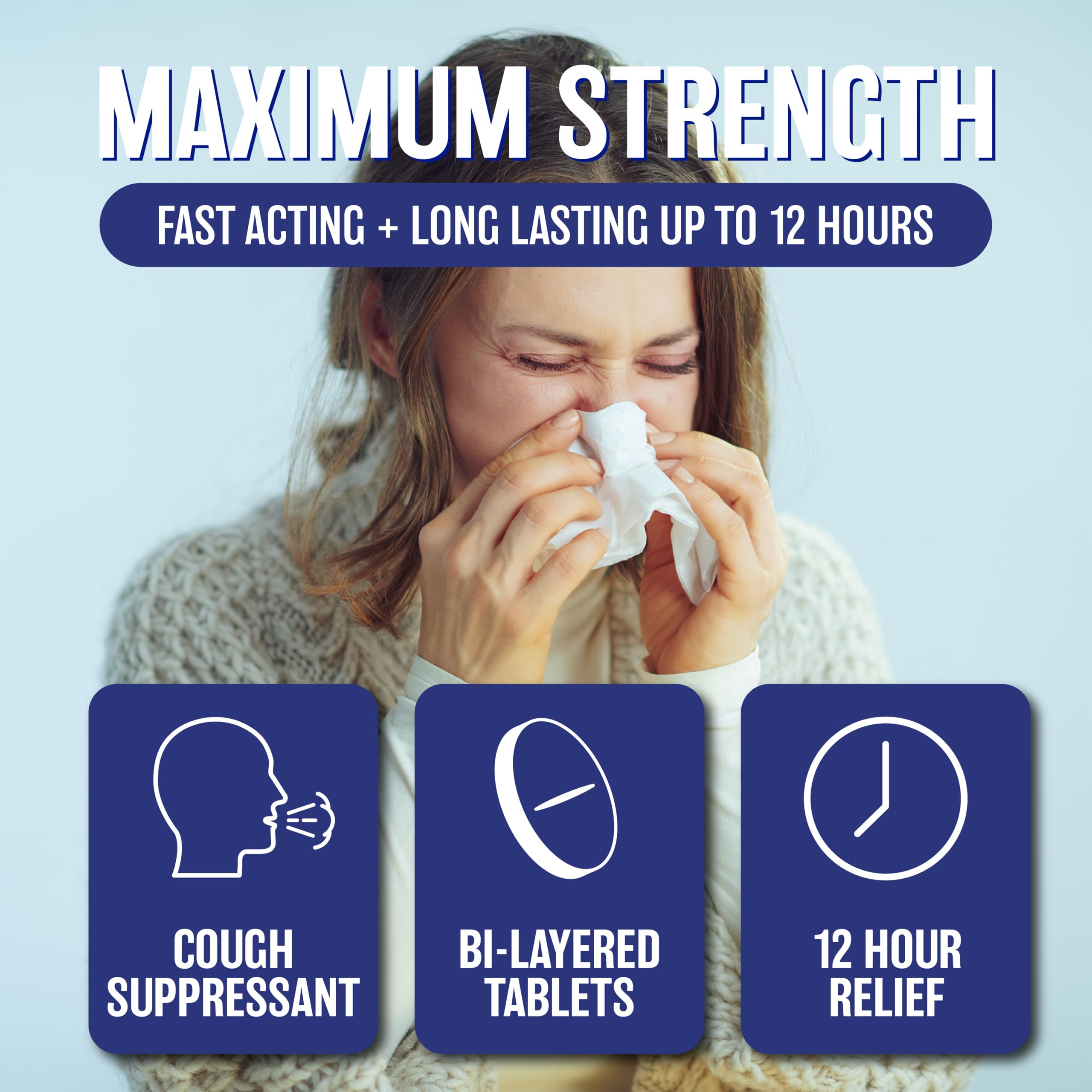 Foto 3 | Tabletas Welmate Maximum Strength Mucus Relief Dm 1200 Mg - Venta Internacional.