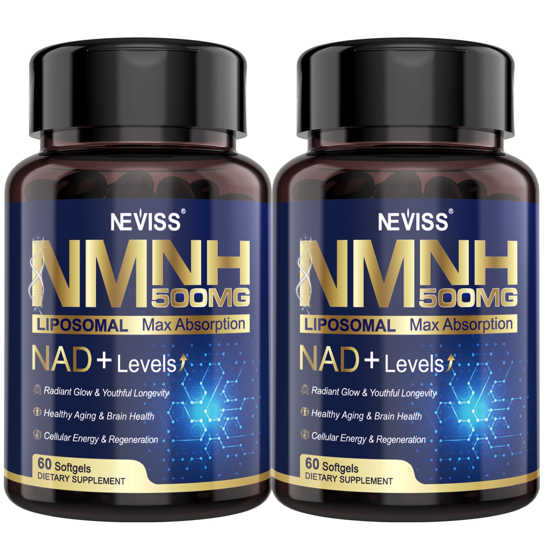 Foto 2 pulgar | Suplemento Neviss Nad+ Nmnh Liposomal De Última Generación  500 Mg  120 Cápsulas Blandas - Venta Internacional.