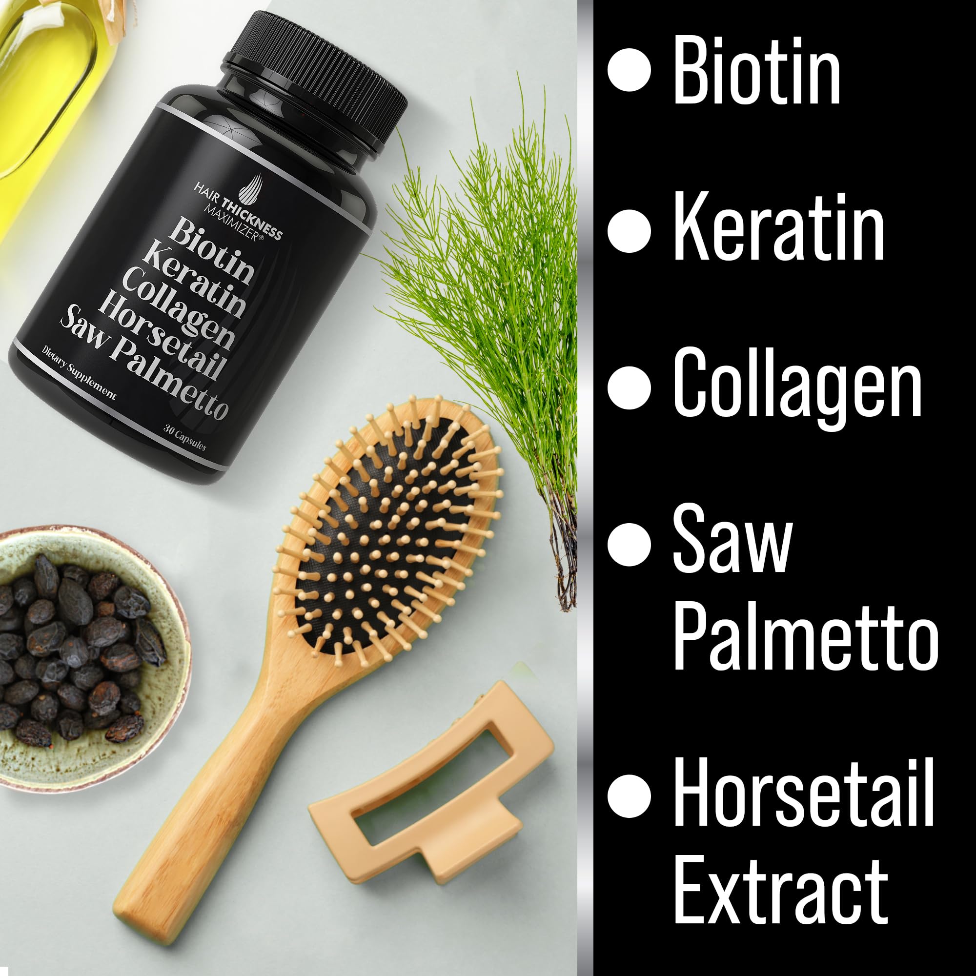 Foto 4 | Suplemento Para El Crecimiento Del Cabello  Maximizador Del Grosor Del Cabello 5 En 1 - Venta Internacional.