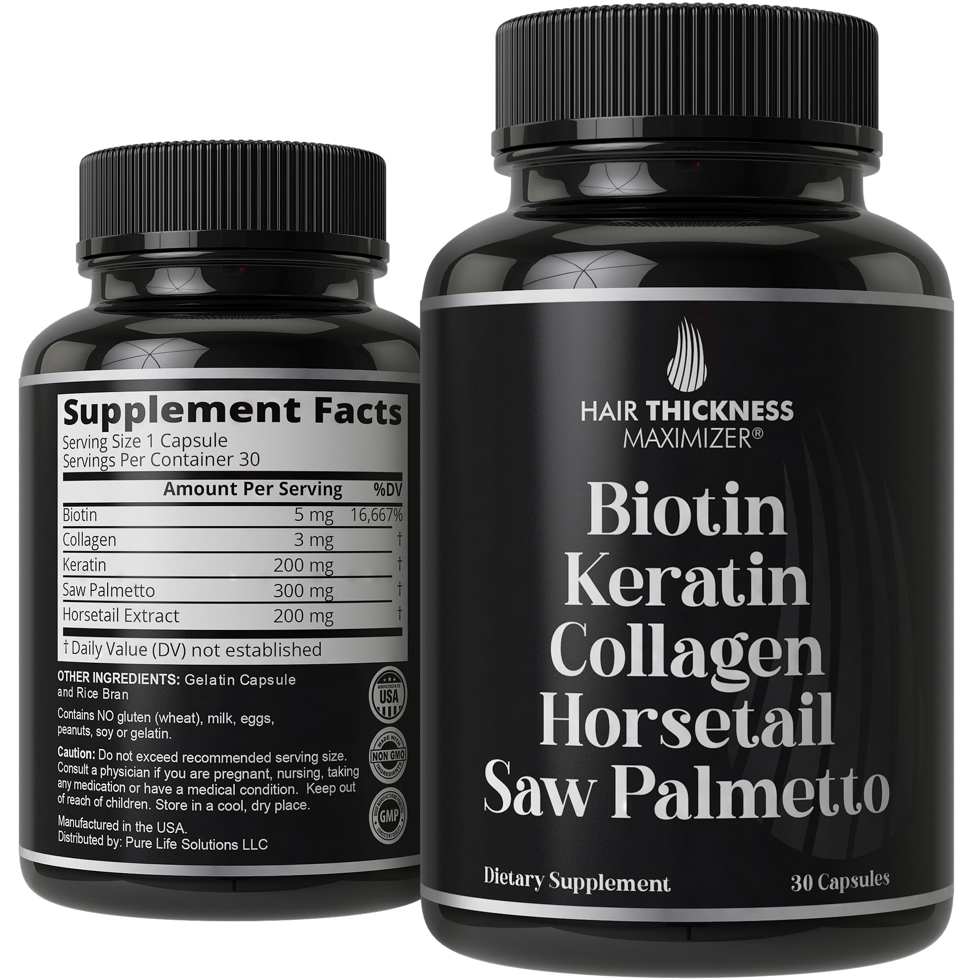 Foto 7 pulgar | Suplemento Para El Crecimiento Del Cabello  Maximizador Del Grosor Del Cabello 5 En 1 - Venta Internacional.