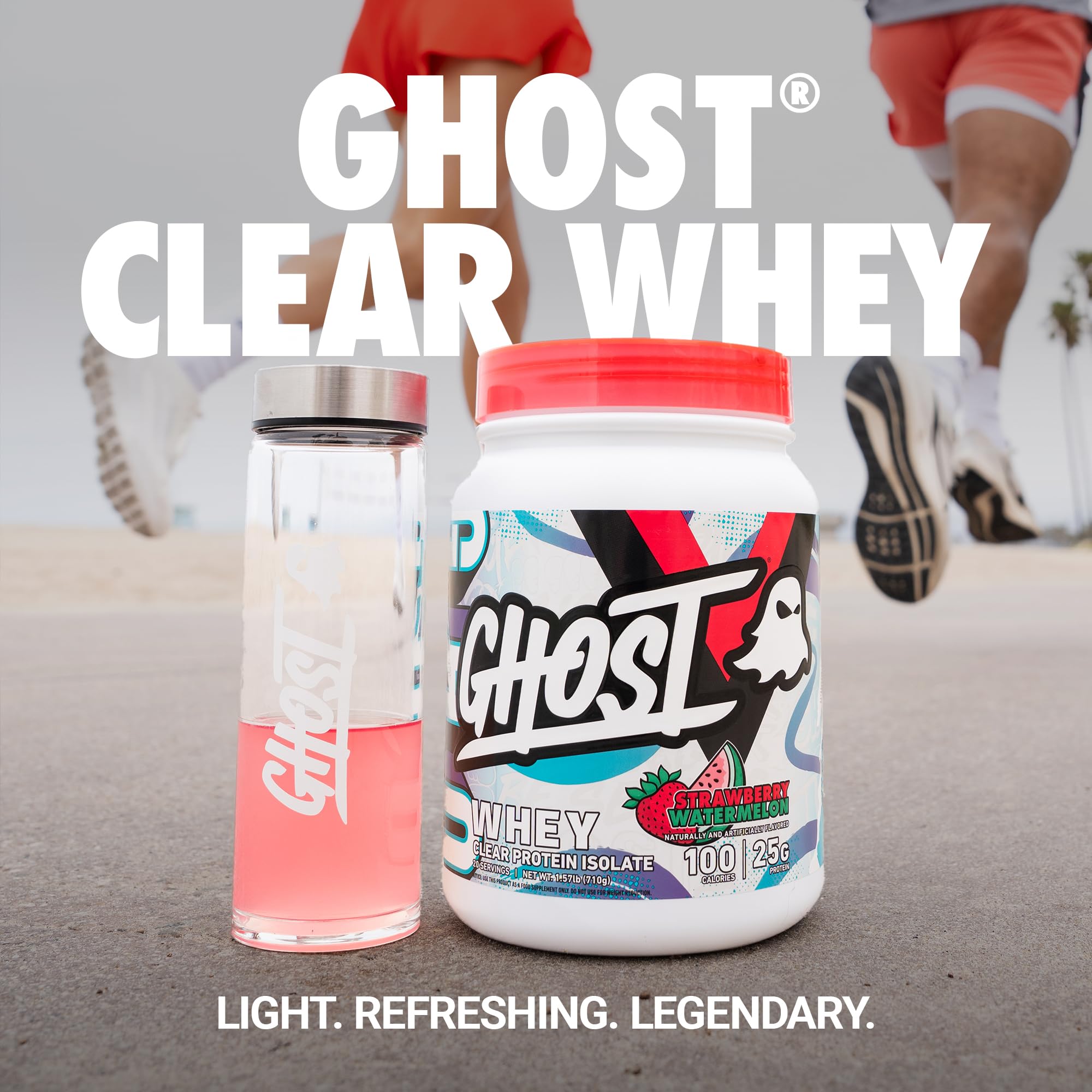 Foto 3 pulgar | Proteína En Polvo Ghost Clear Whey Isolate Fresa 700g - Venta Internacional.