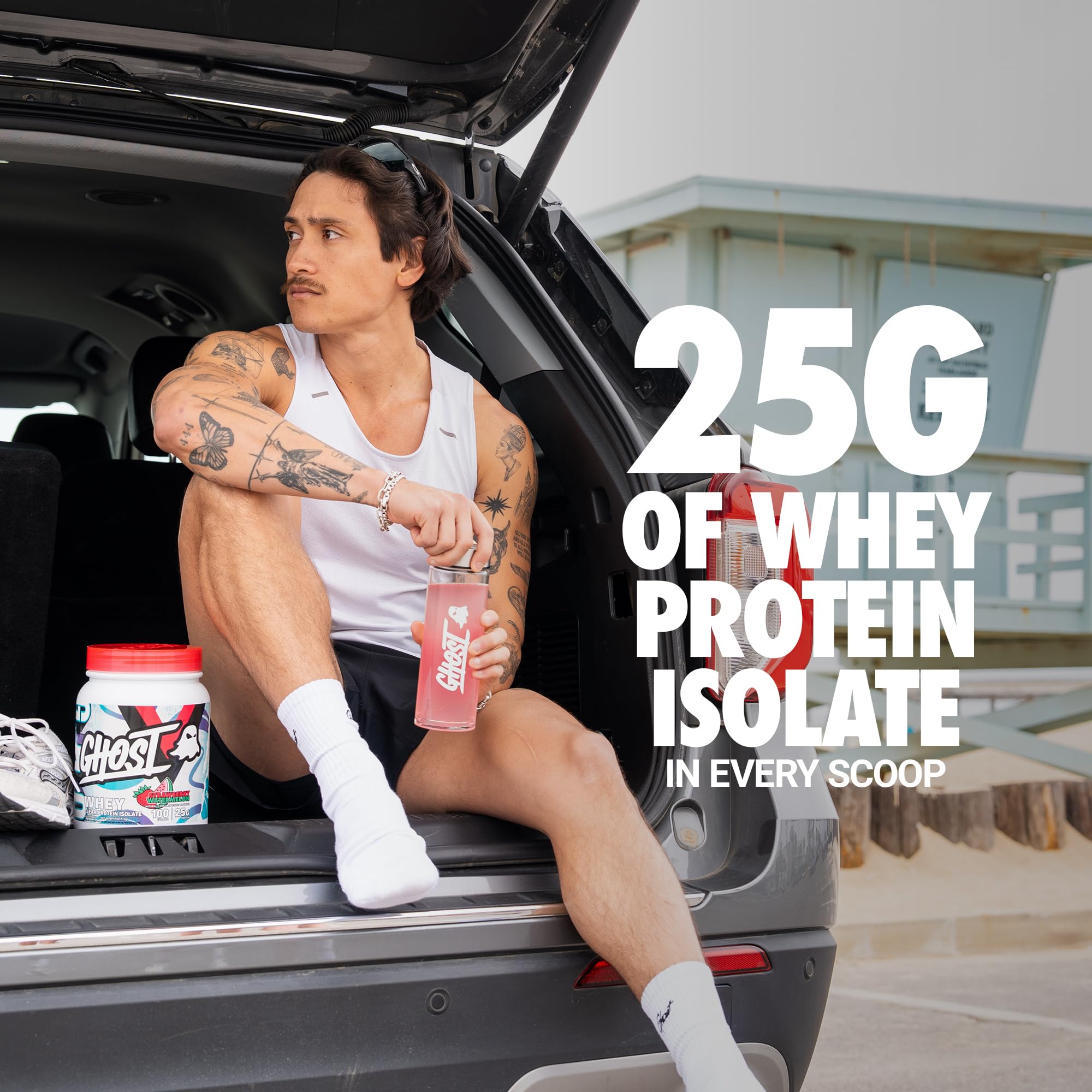 Foto 4 pulgar | Proteína En Polvo Ghost Clear Whey Isolate Fresa 700g - Venta Internacional.