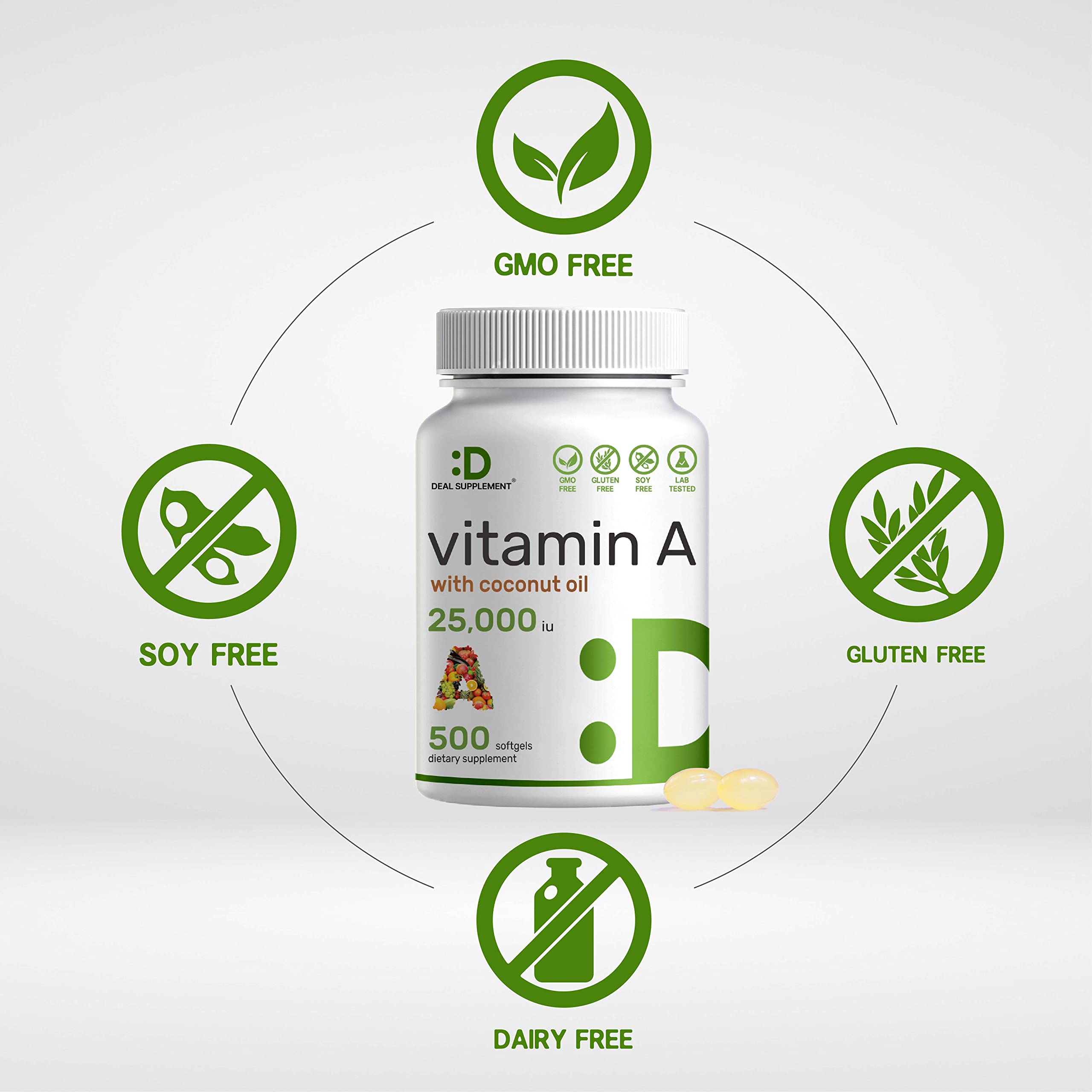 Foto 3 | Suplemento  Oferta  Suplemento De Vitamina A De Alta Potencia  25.000 Ui - Venta Internacional.