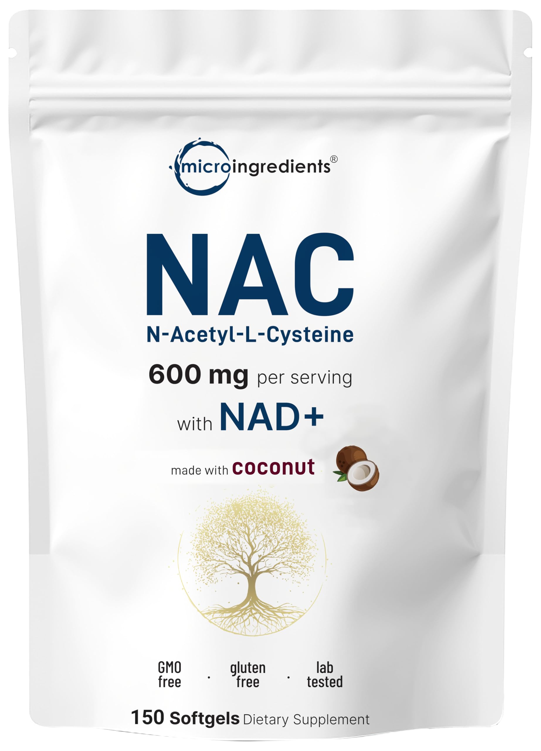 Foto 2 pulgar | Complemente Microingredientes Nac 600 Mg Con Nad+ 150 Cápsulas Blandas - Venta Internacional.