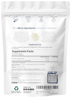 Foto 2 | Complemente Microingredientes Nac 600 Mg Con Nad+ 150 Cápsulas Blandas - Venta Internacional.