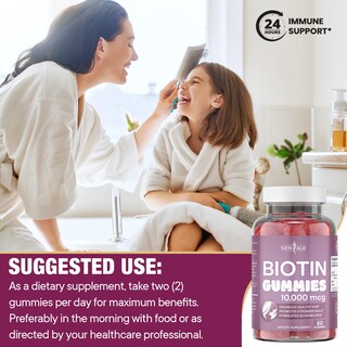 Foto 6 | Gomitas De Biotina New Age Para Cabello Piel Y Uñas 10 000 Mcg 120 Unidades - Venta Internacional.