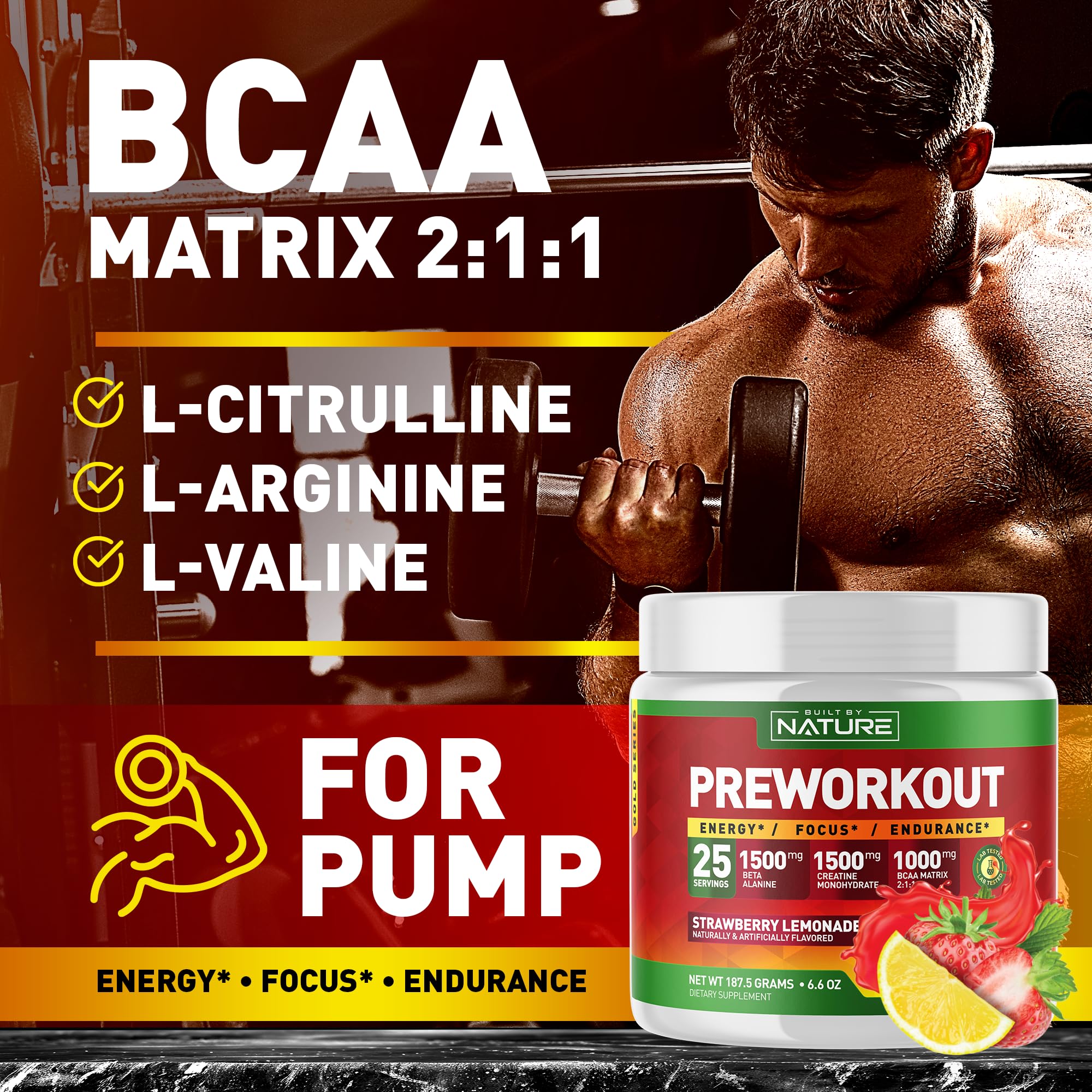Foto 4 pulgar | Polvo Para Antes Del Entrenamiento Fabricado Por La Naturaleza Con Beta Alanina  25 Dosis - Venta Internacional.