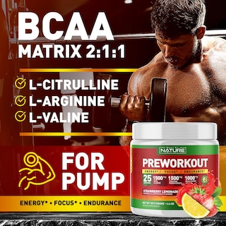 Foto 3 | Polvo Para Antes Del Entrenamiento Fabricado Por La Naturaleza Con Beta Alanina 25 Dosis - Venta Internacional.