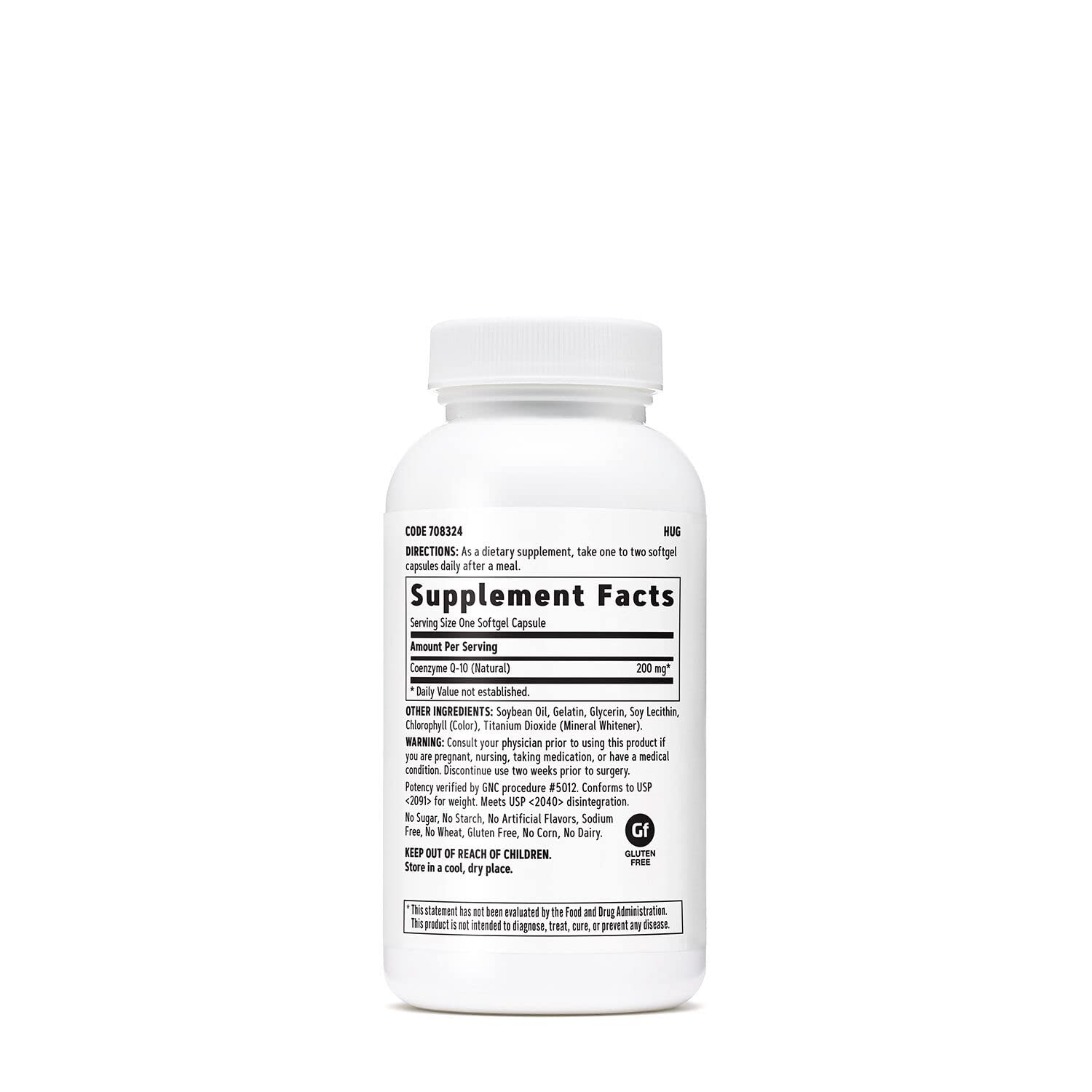 Foto 2 | Suplemento Gnc Coq10 De 200 Mg Que Apoya La Salud Del Corazón 60 Porciones - Venta Internacional.