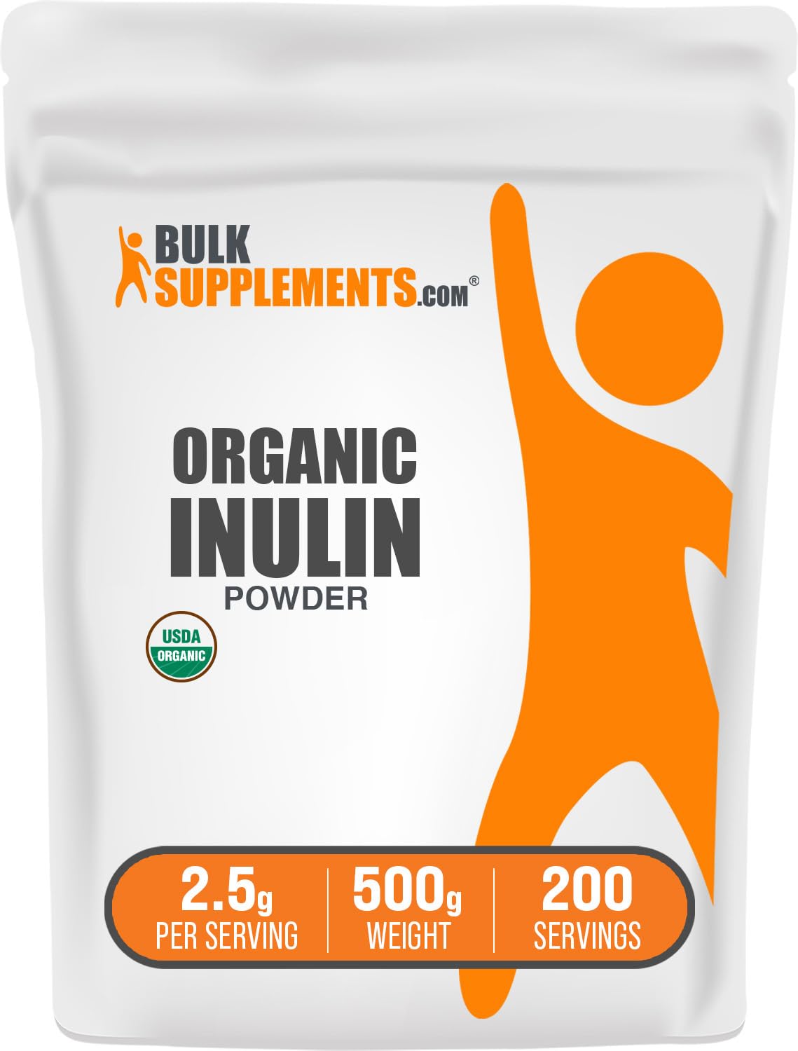 Foto 2 pulgar | Supplement Bulksupplements.com Polvo De Inulina Orgánica 500 G - Venta Internacional.