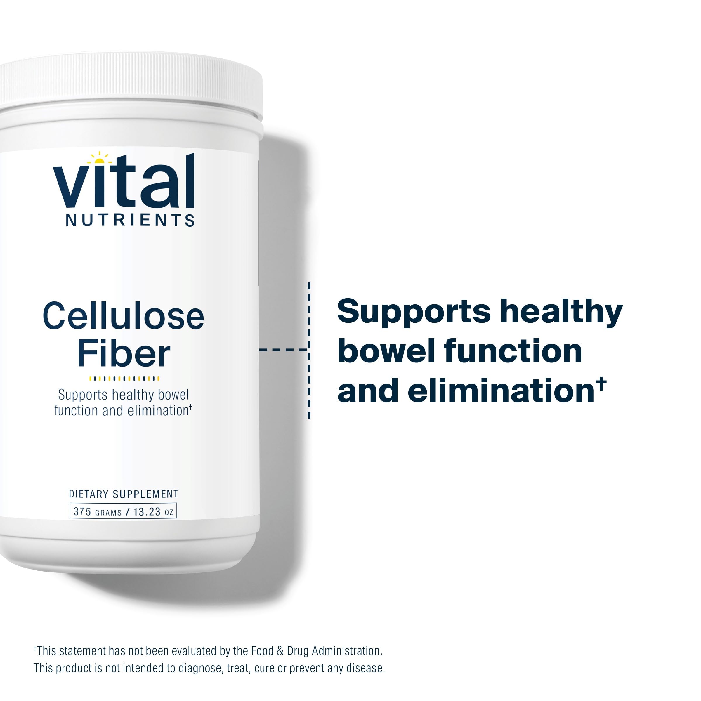 Foto 4 pulgar | Suplemento De Fibra Vital Nutrients Celulosa 375 G En Polvo - Venta Internacional.