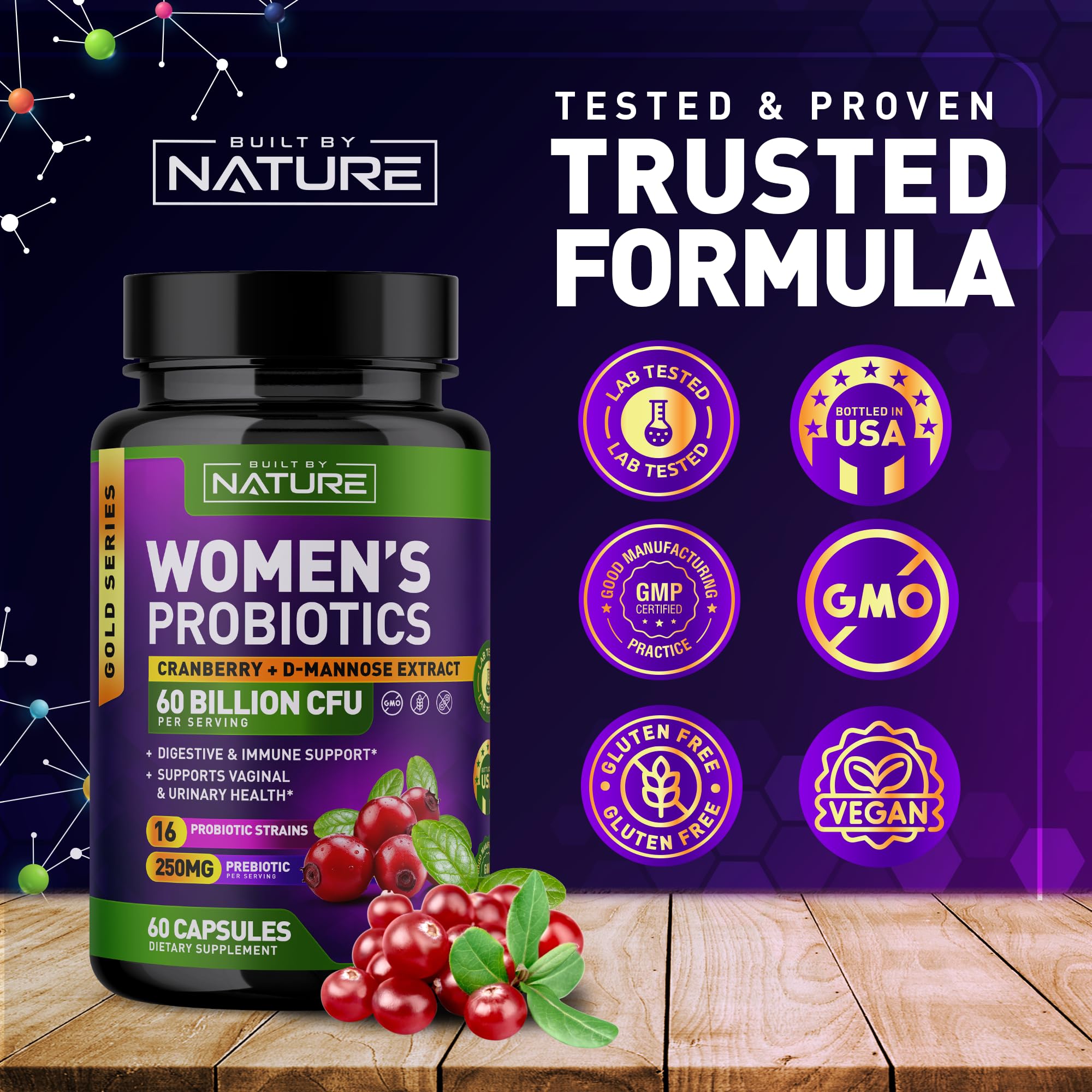 Foto 7 pulgar | Probióticos Creados Por La Naturaleza: 60 Mil Millones De Ufc (16 Cepas) Para Mujeres - Venta Internacional.
