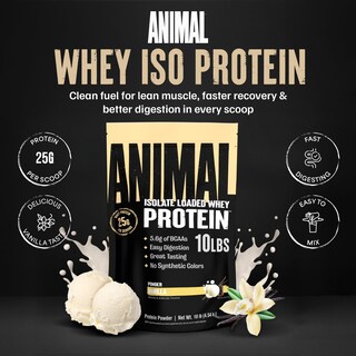 Foto 2 | Proteína En Polvo De Suero Animal Aislada De Vainilla 4 54 Kg Con Enzimas - Venta Internacional.