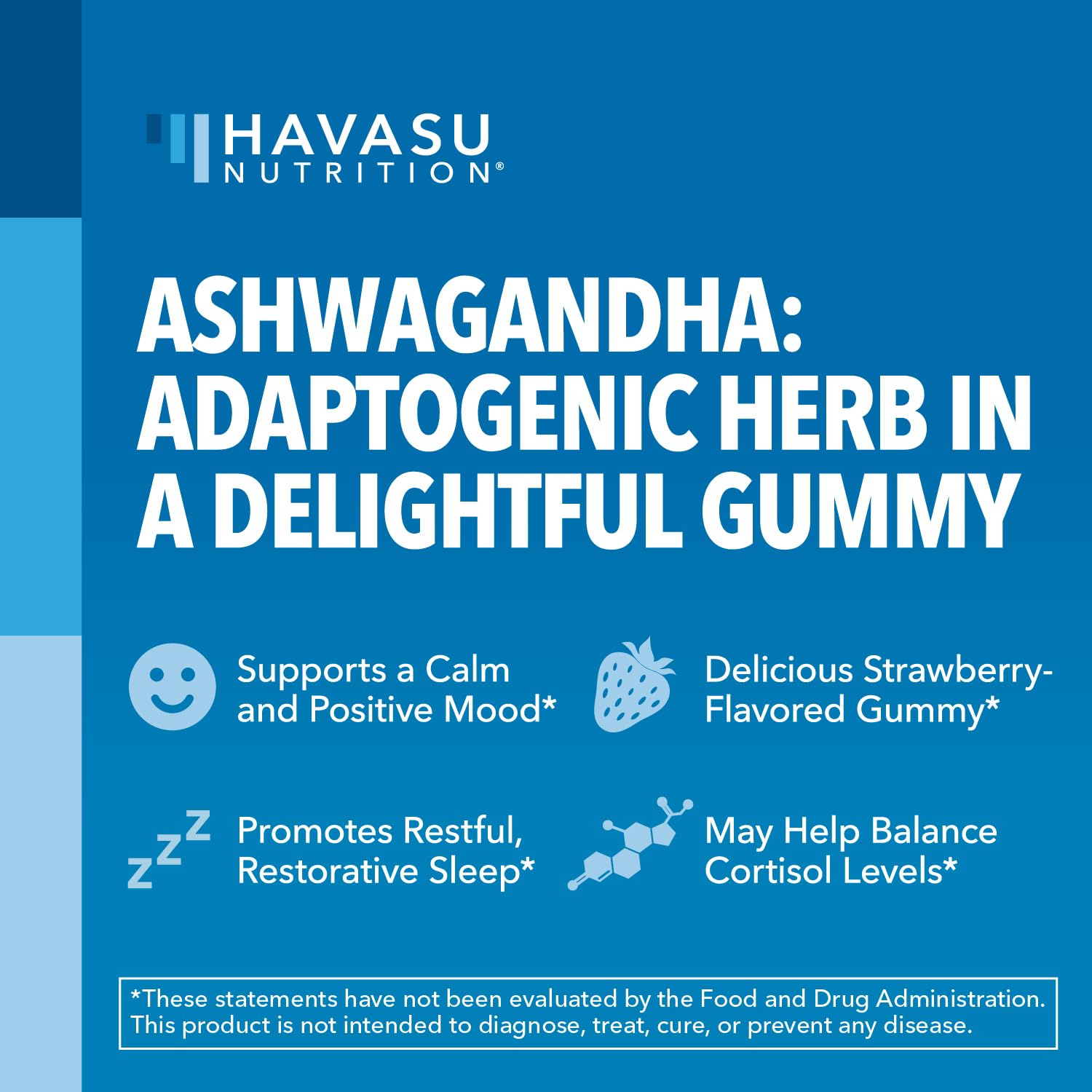 Foto 3 | Gomitas De Ashwagandha Supplement Havasu Nutrition  60 Unidades - Venta Internacional.