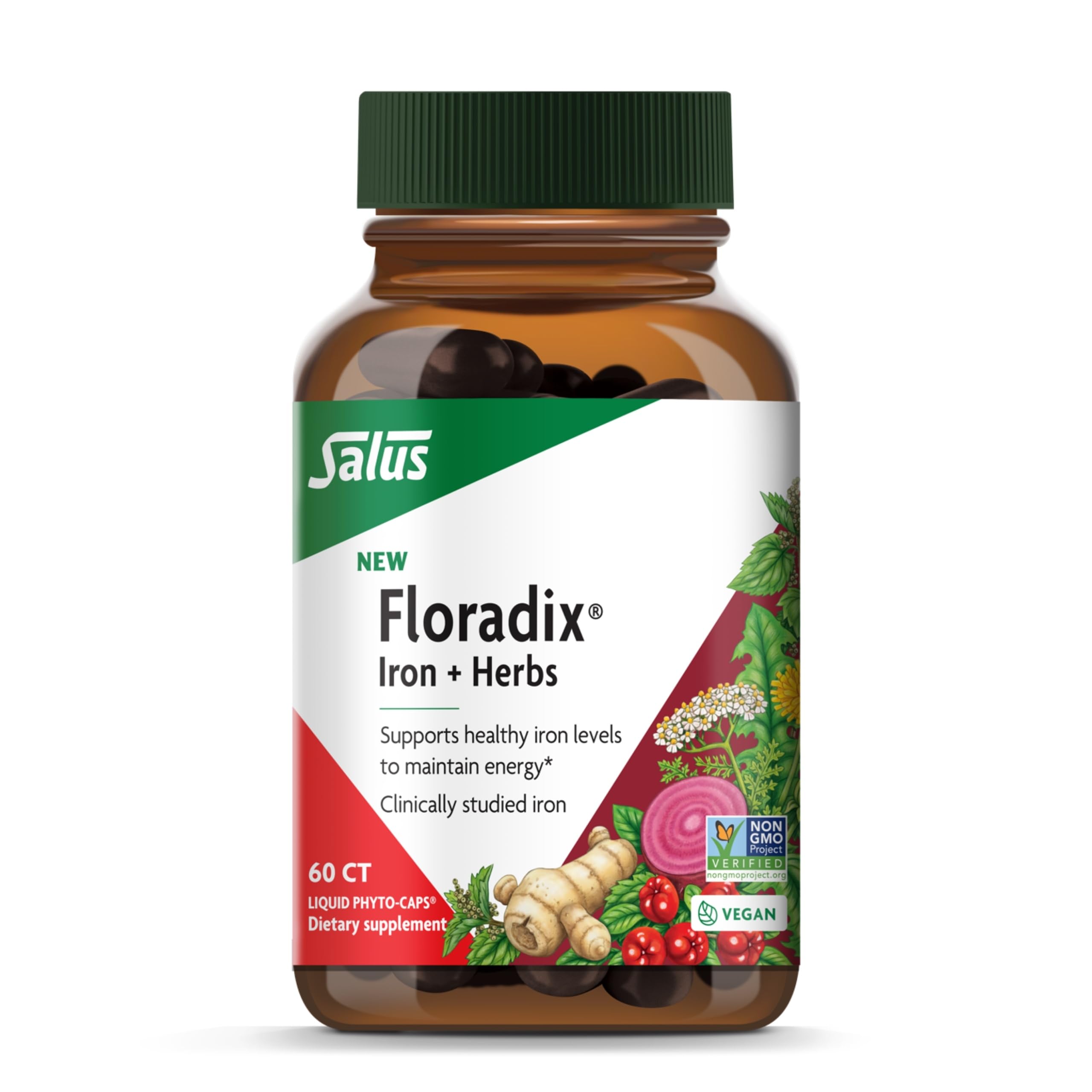 Foto 2 pulgar | Suplemento De Hierro Floradix Iron + Herbs 60 Fitocápsulas Líquidas - Venta Internacional.