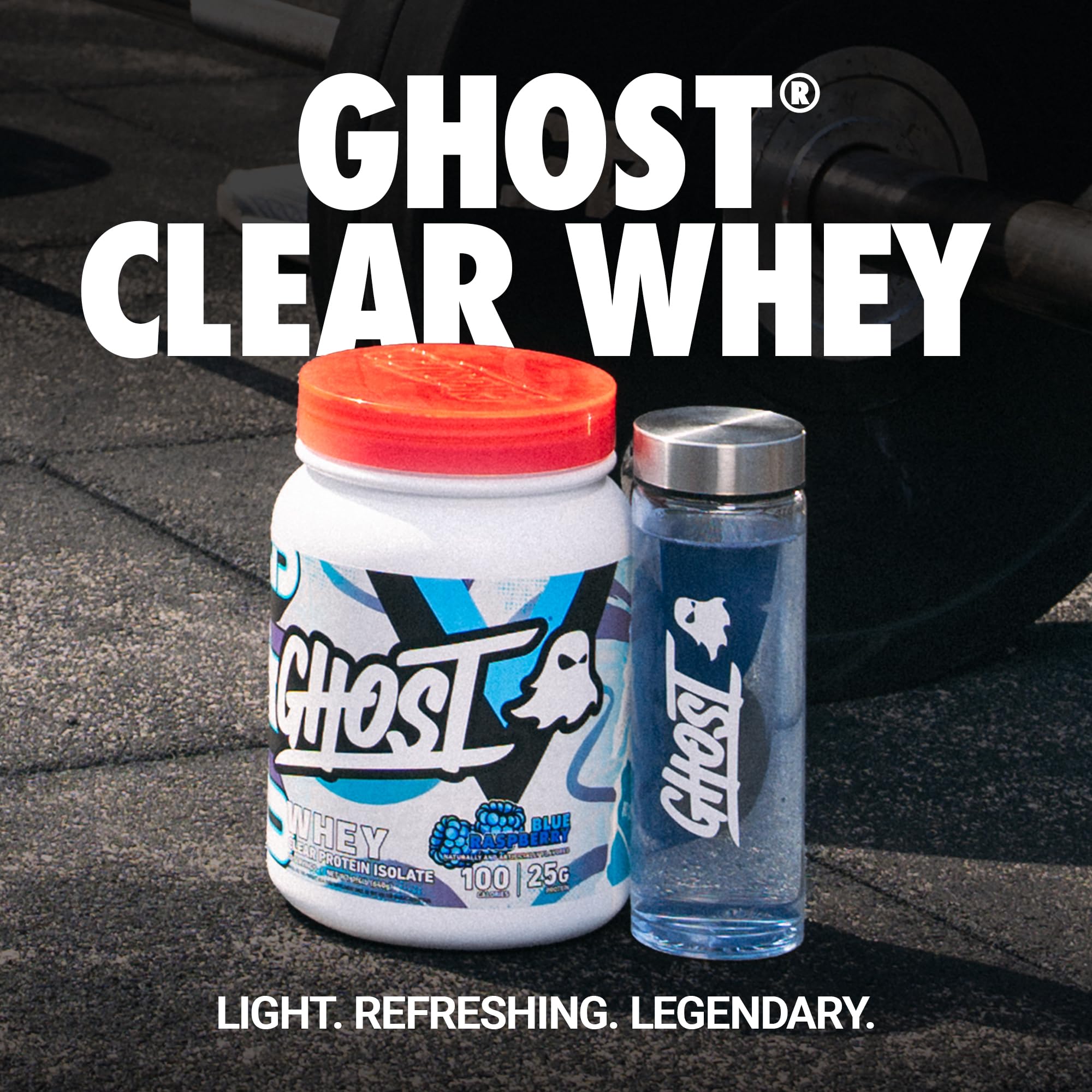 Foto 2 | Proteína En Polvo Ghost Clear Whey Isolate Blue Raspberry 640g - Venta Internacional.